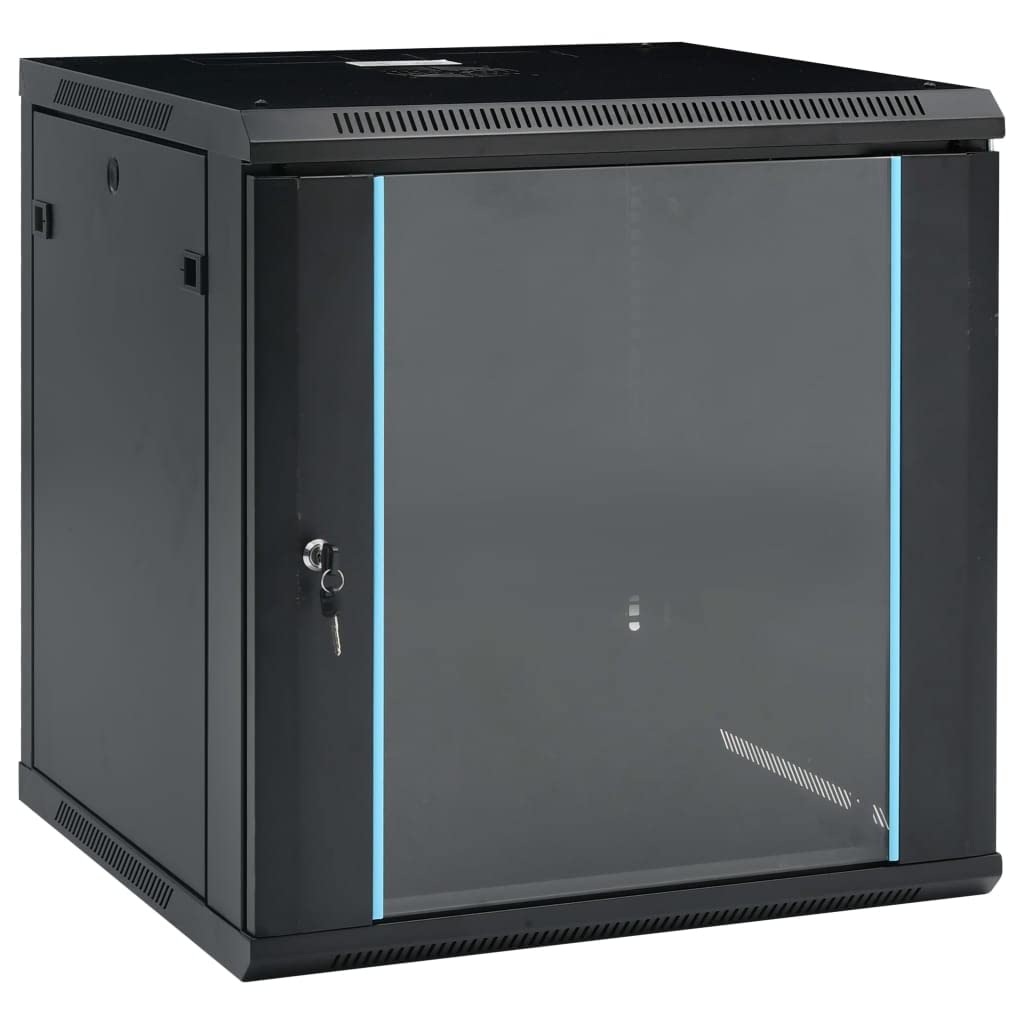 12U Wall Mount Network Rack Cabinet - 19 Inch Server Rack IP20 Rated (600x600x640mm) for Home & Office Network Equipment Organization - Perfect for Data Centers, IT Closets, and Home Office Setups