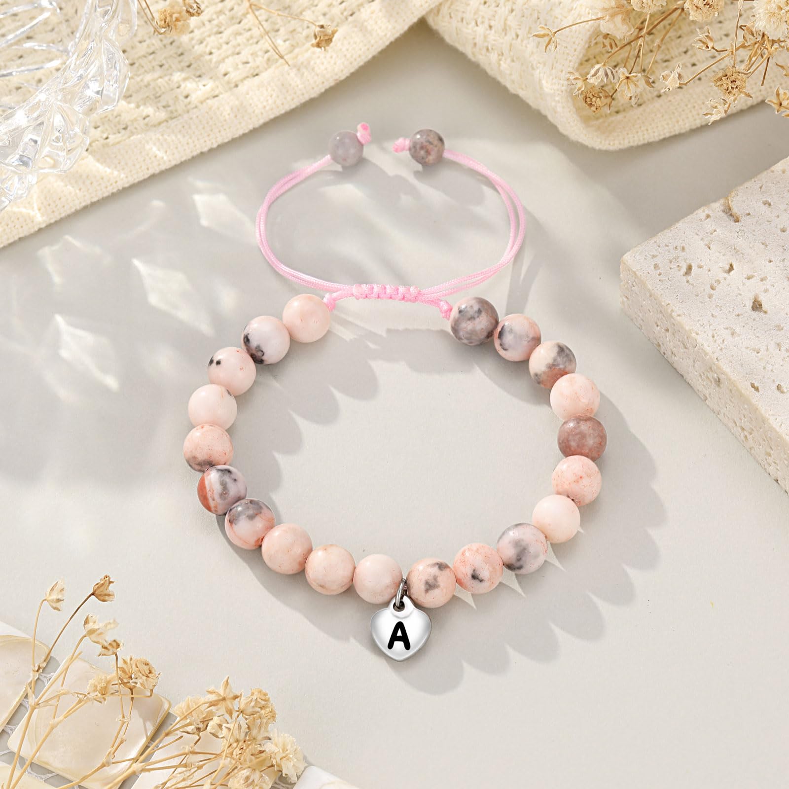 UNGENT THEM Initial Charm Bracelet for Women & Teen Girls - Personalized Letter Jewelry Gift for Birthday, Christmas, Valentines - Perfect for Everyday Wear, Party Accessories & Special Occasions