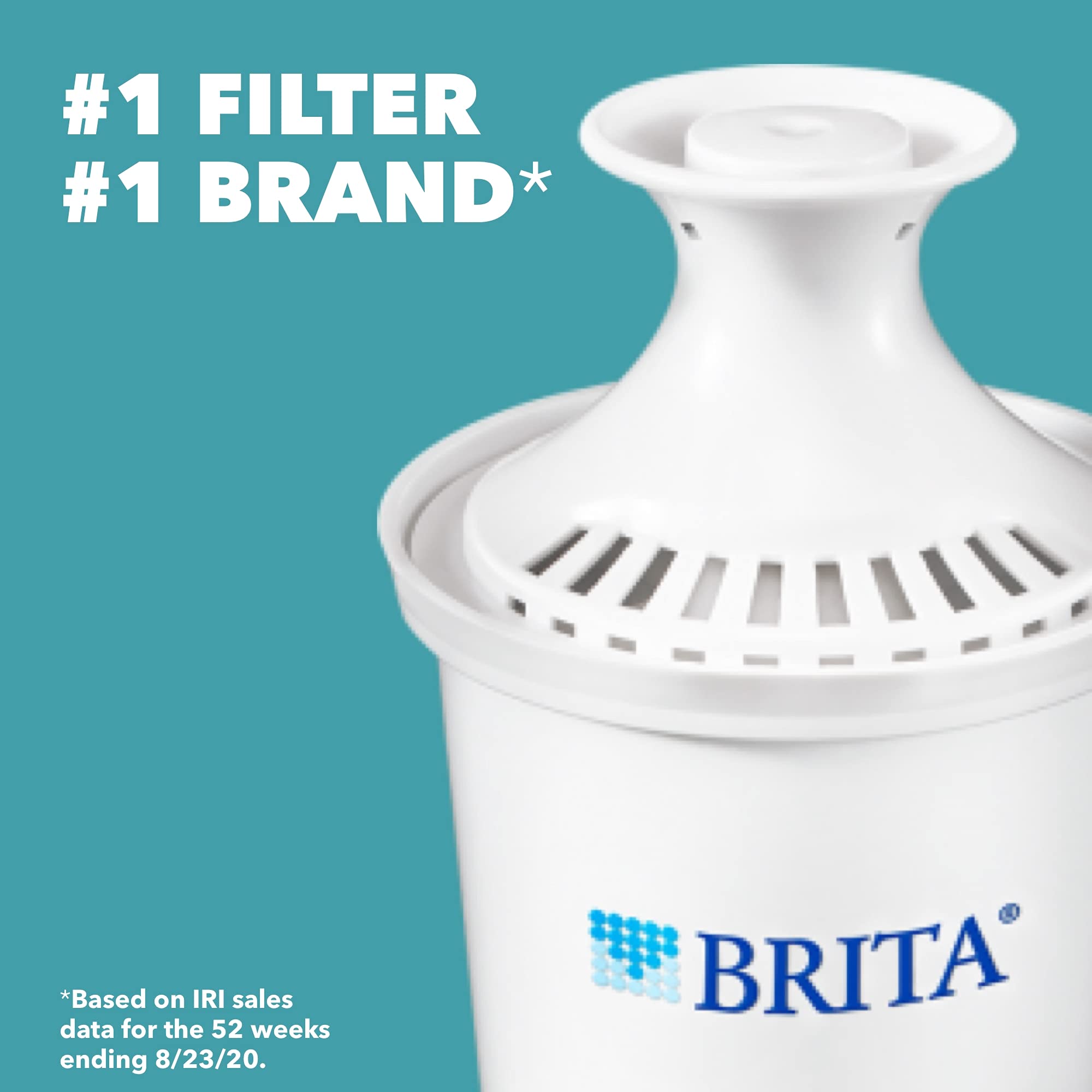 Brita 5 Cup Water Filter Pitcher with 1 Standard Filter - BPA Free, SOHO Red, 1 Count | Clean & Safe Drinking Water for Home, Office, Kitchen, Dorm, RV & Travel