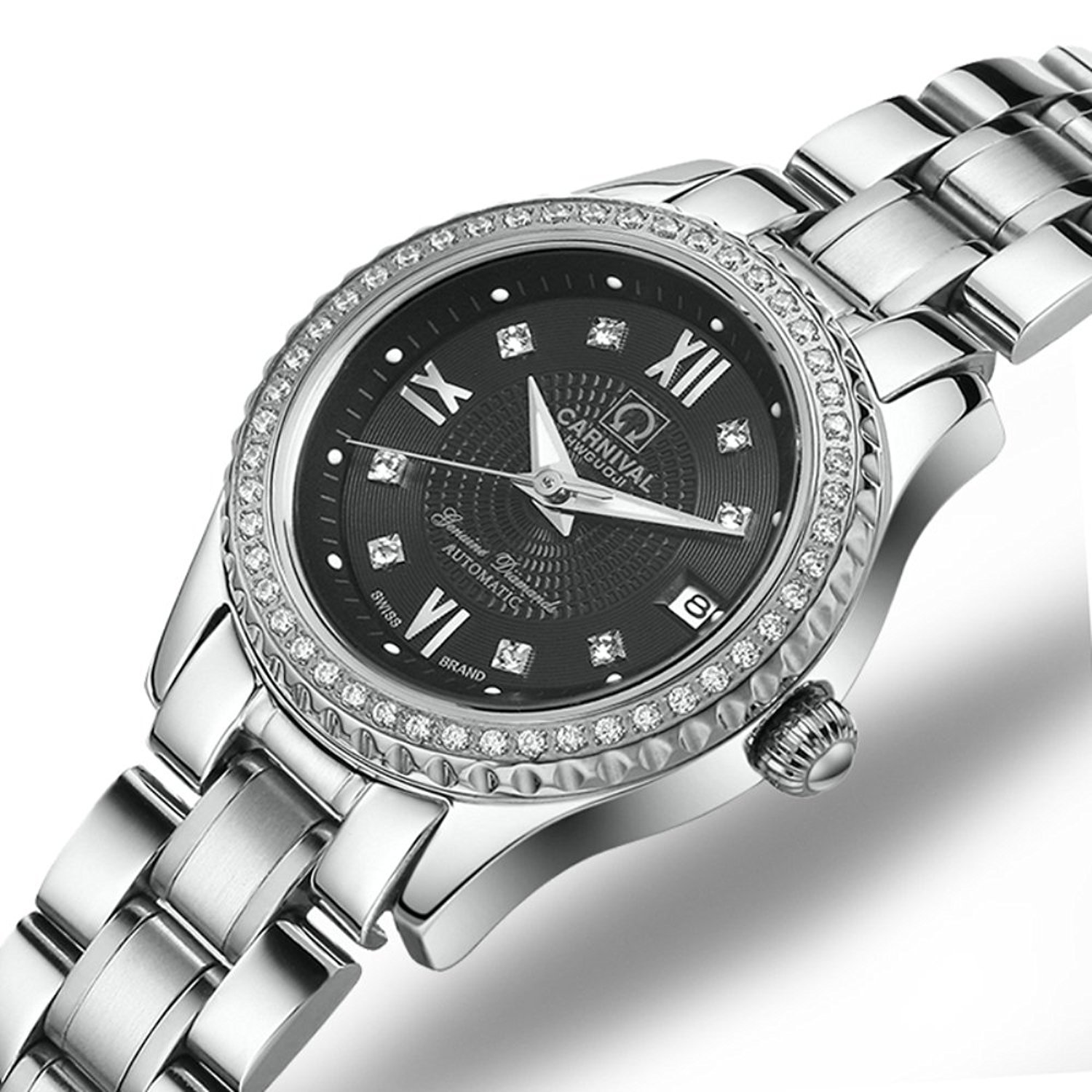 Premium Automatic Dress Watches for Men & Women - Gold & Silver Stainless Steel Couple Watch Set (His & Hers) - Perfect for Weddings, Anniversaries, and Formal Occasions
