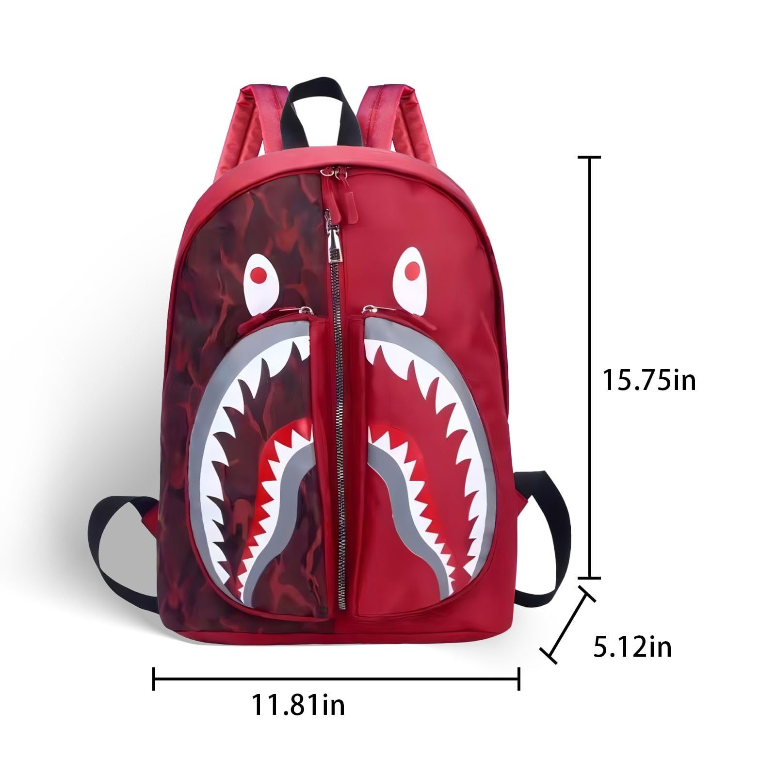 ALLLUV Boys Travel Backpack - Lightweight School Backpack for Boys & Girls - Durable Outdoor Hiking & Casual Daypack (Red) - Perfect for School, Camping & Daily Use