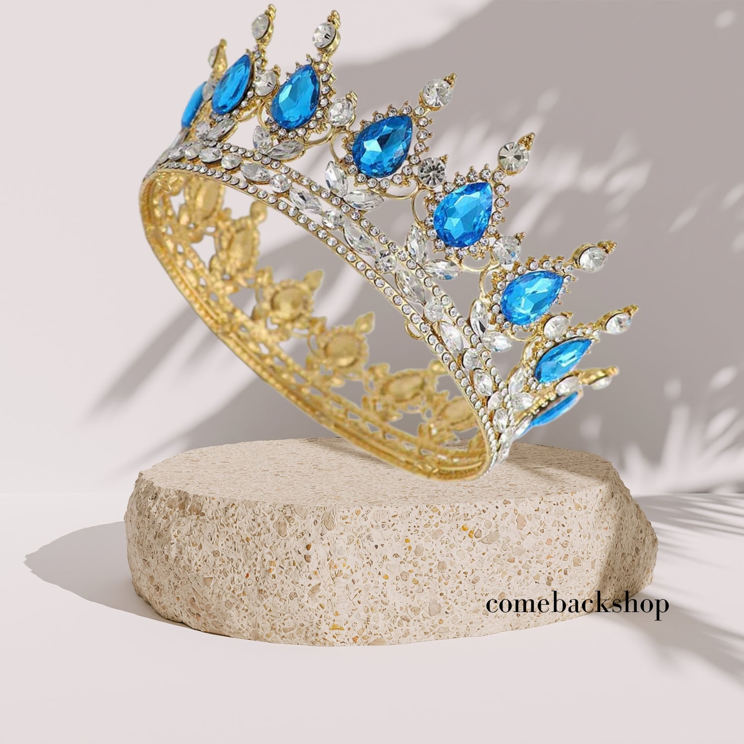 Sparkling Queen Crown Rhinestone Tiara for Women - Elegant Wedding, Bridal, Birthday & Costume Party Hair Accessories - Perfect for Princess-Themed Events, Pageants, and Photo Shoots