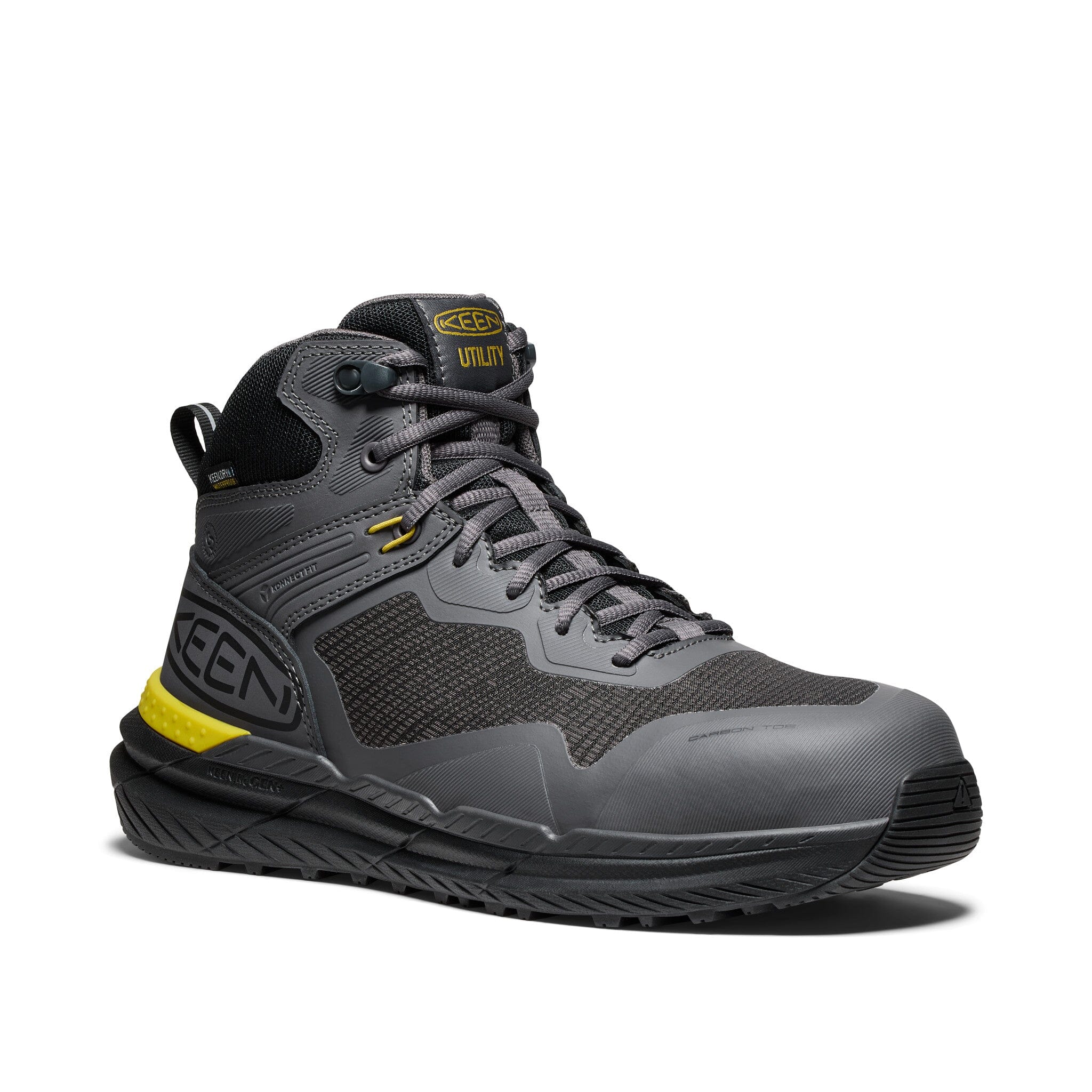 KEEN Men's SYNCHRO Waterproof Work Boot with Carbon Toe - Durable Safety Shoes for Construction, Hiking & Outdoor Work