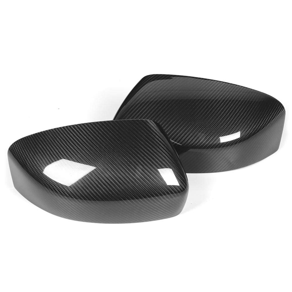Carbon Fiber Rearview Mirror Covers for Maserati Levante 2017-2020 - Matte Black Side Mirror Protectors & Exterior Styling Accessories | Enhance Luxury Look & Protect from Scratches (Pair)