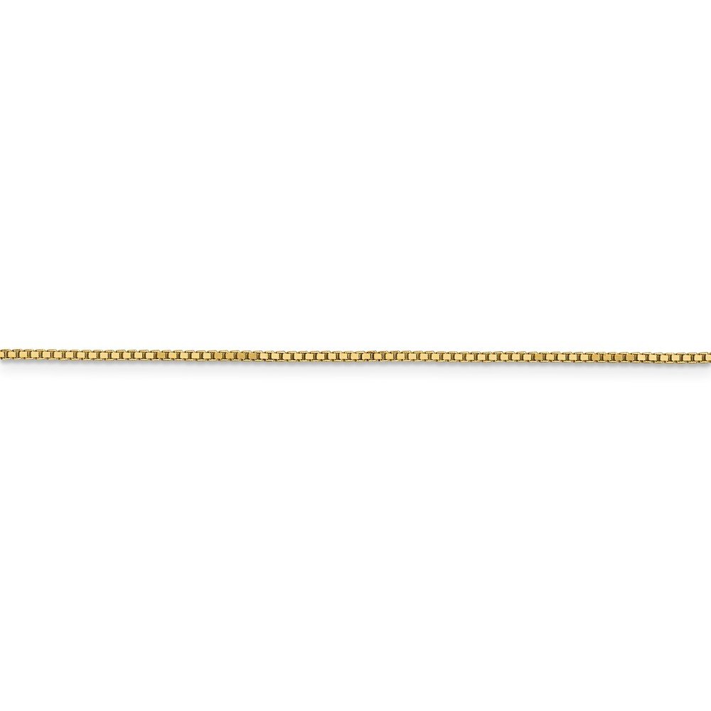 14K Yellow Gold 1.05mm Box Chain Bracelet for Women - 7 Inch Adjustable Fine Jewelry for Everyday Wear, Gifts & Special Occasions