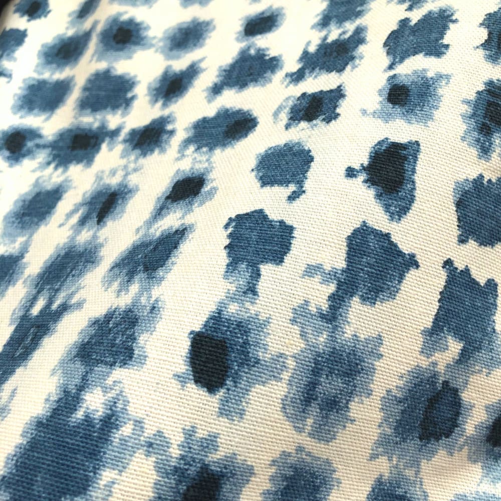Idiko Blue and White Block Print Cotton Pillow Cover - Decorative Throw Pillow Case for Sofa, Bed, Couch - Home Decor Accent for Living Room, Bedroom