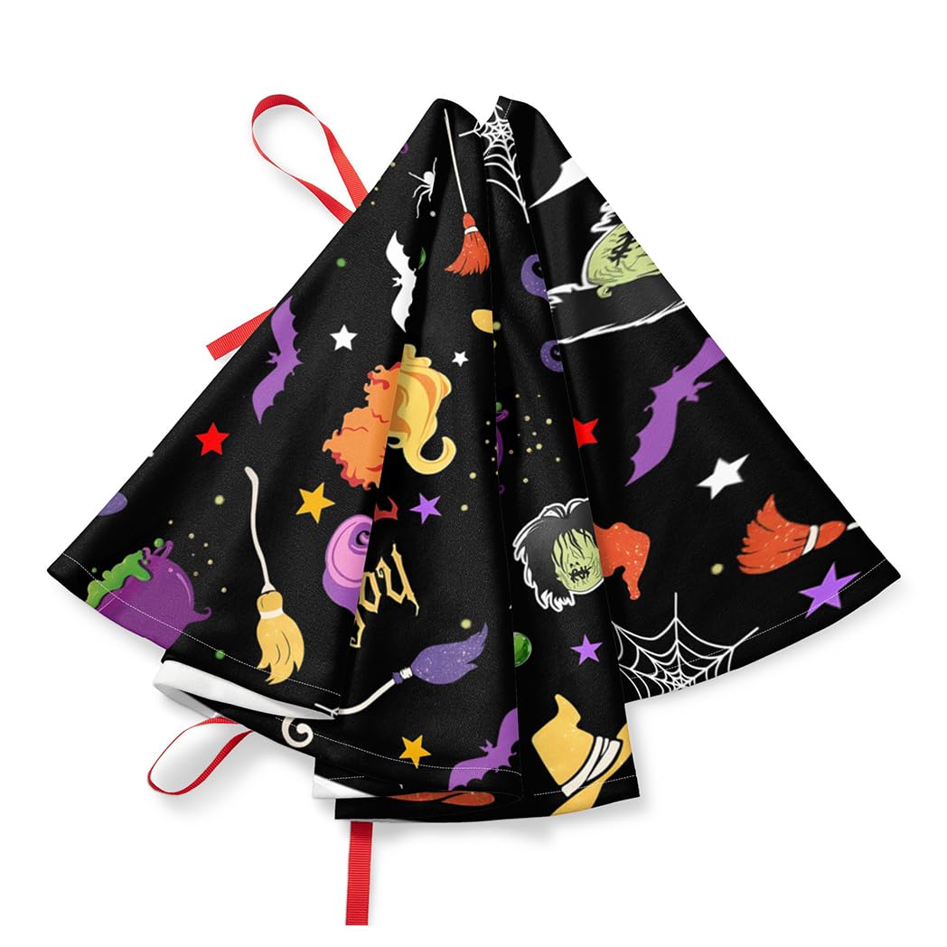 Halloween Tree Skirt with Ghost, Pumpkin & Skull Designs - 36 Inch Christmas Tree Mat for Holiday Decorations | Perfect for Xmas Party, Festive Yard & Indoor Decor