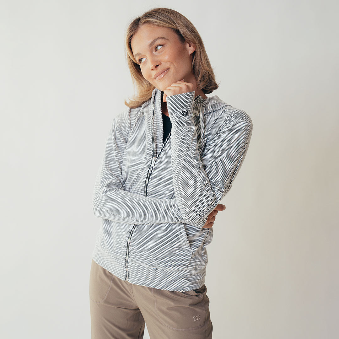 Albion Honeycomb Zip Up Hoodie - Lightweight & Comfortable for Men & Women - Perfect for Outdoor Activities, Gym & Casual Wear