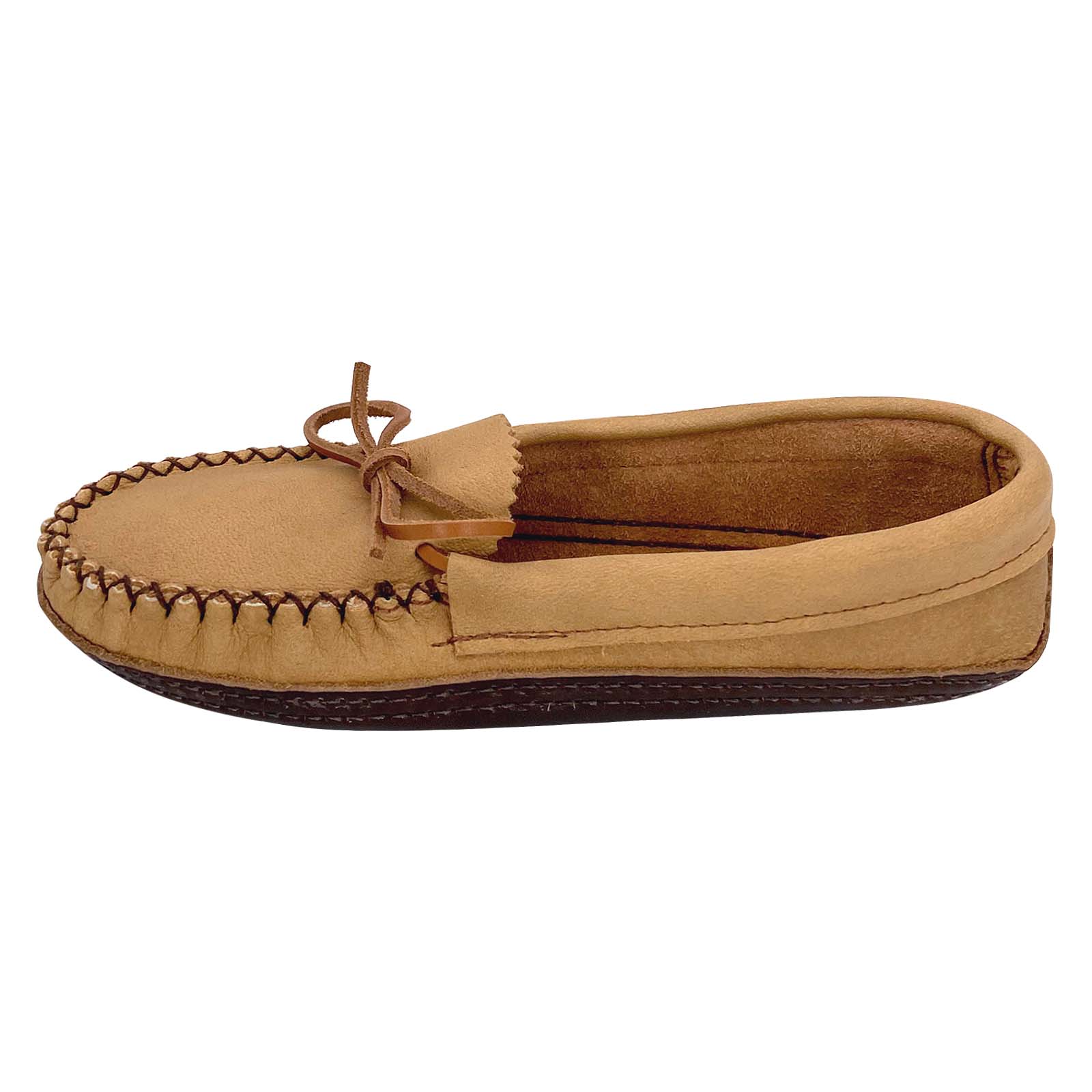 Women's Genuine Moose Hide Earthing Moccasins - Soft Leather Indoor/Outdoor Slippers for Grounding & Relaxation at Home, Yoga, or Meditation