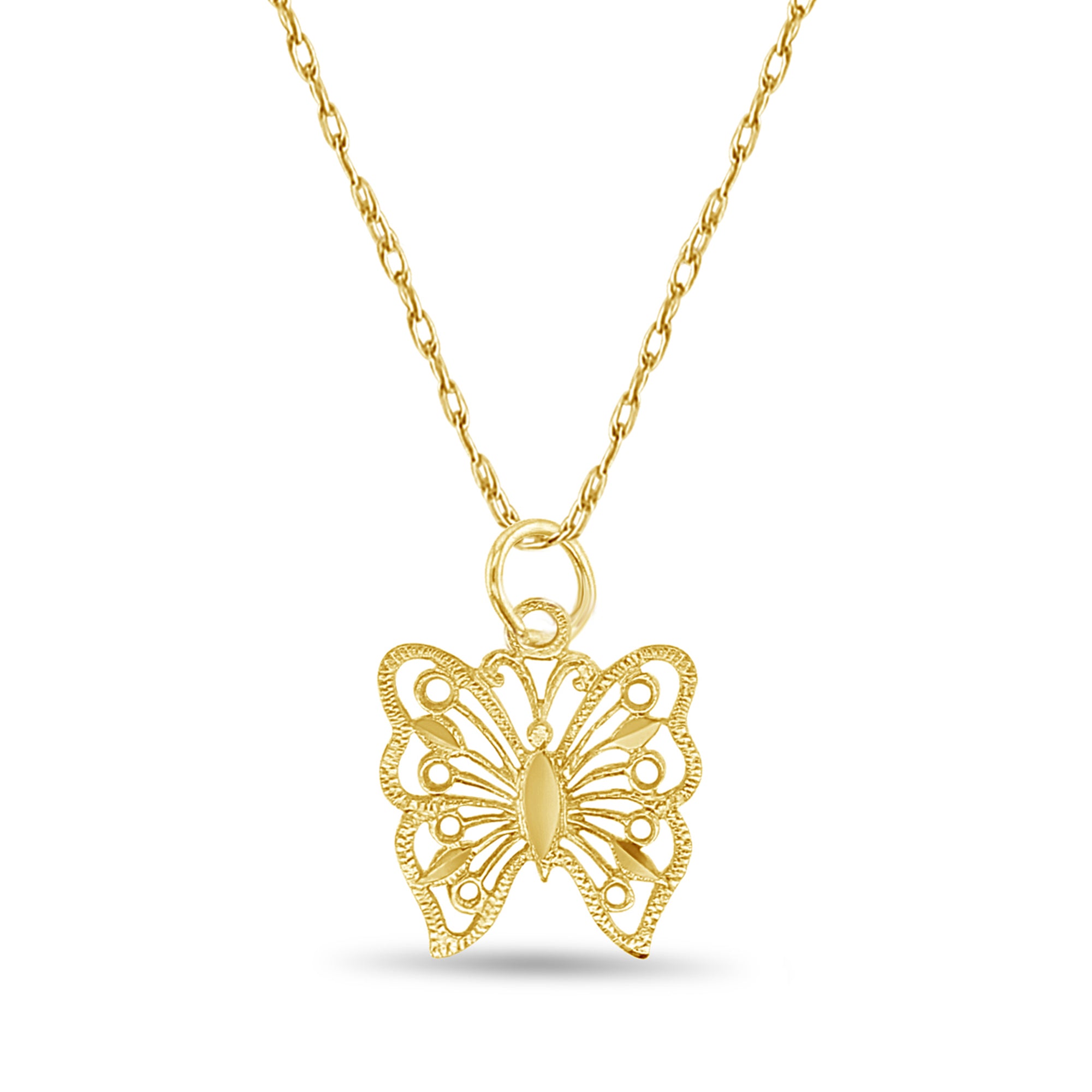 Elegant Lace Butterfly Pendant Necklace for Women - Dainty Gold Silver Jewelry Gift for Her - Perfect for Weddings, Parties & Everyday Wear