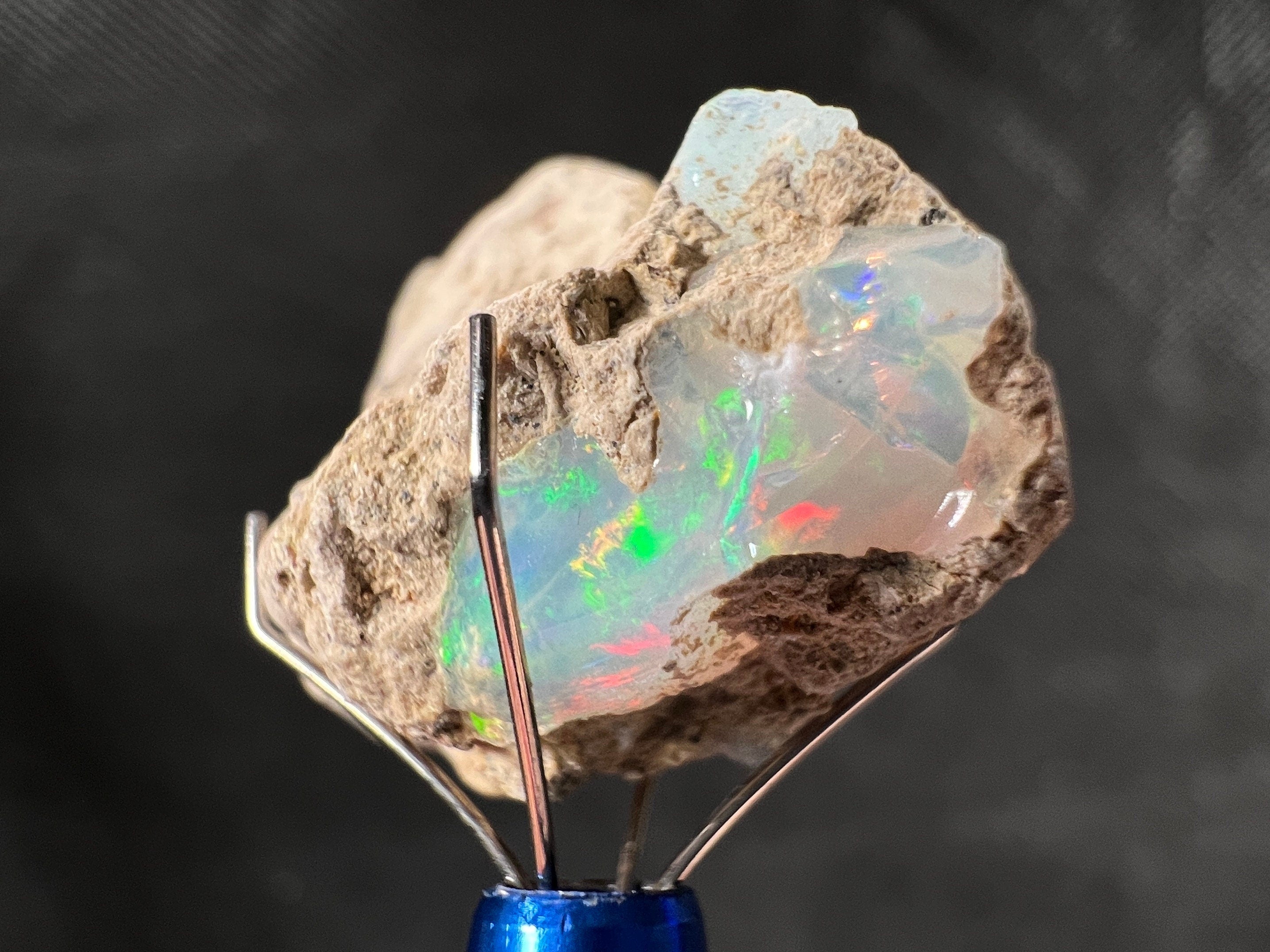 Premium 4A+ Welo Opal Raw Crystal - Natural Cutting Grade Opal, October Birthstone (50662) for Jewelry Making, Healing & Collecting