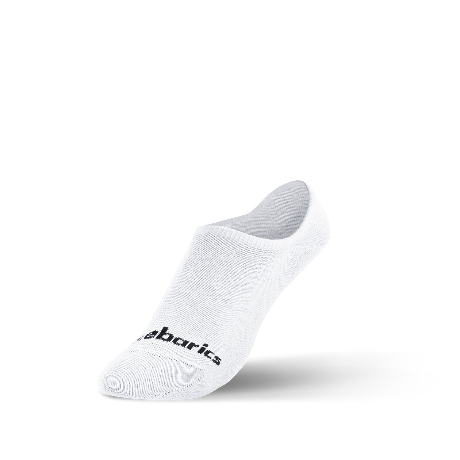 Barebarics Barefoot No Show Socks for Women & Men - Breathable & Comfortable Invisible Liner Socks for Running, Yoga, and Everyday Wear - White