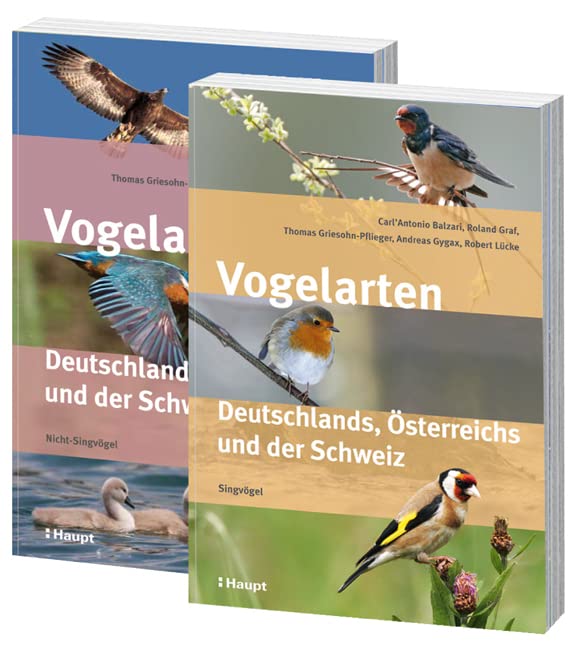 Birds of Germany, Austria, and Switzerland: 2-Volume Set - Non-Passerines & Songbirds | Perfect for Birdwatching, Nature Study & Ornithology Research