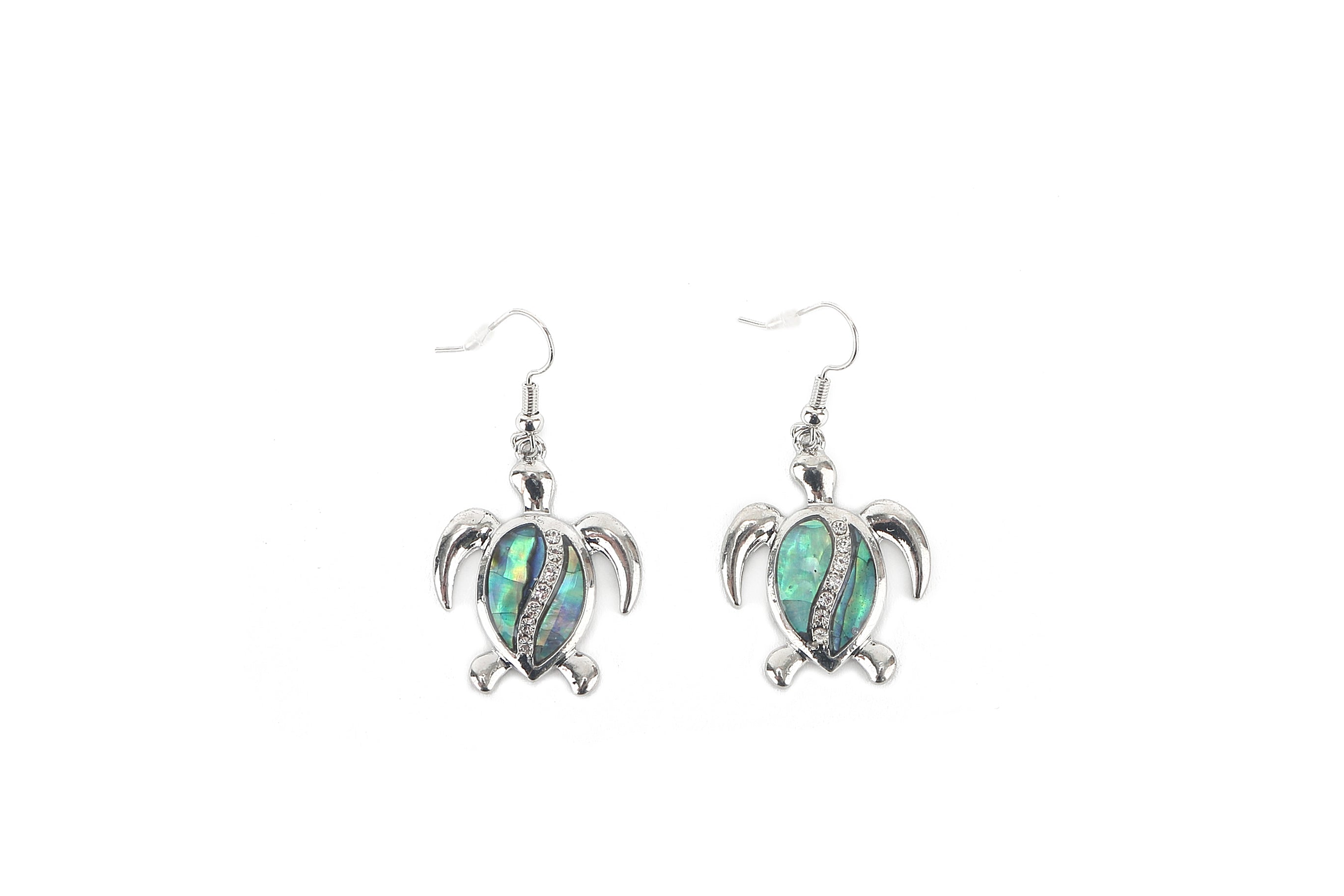 Makamae Sterling Silver Turtle Earrings for Women - Handmade Hawaiian Jewelry - Perfect for Beach Parties, Weddings & Everyday Wear