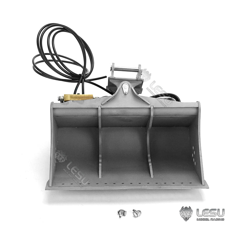 1/14 Scale LESU PC360 Metal Hydraulic RC Excavator with Painted Bucket, Trailer, Scarifier, Compactor & Crusher - 3-Section Arm for Construction Simulation & Professional RC Hobbyists