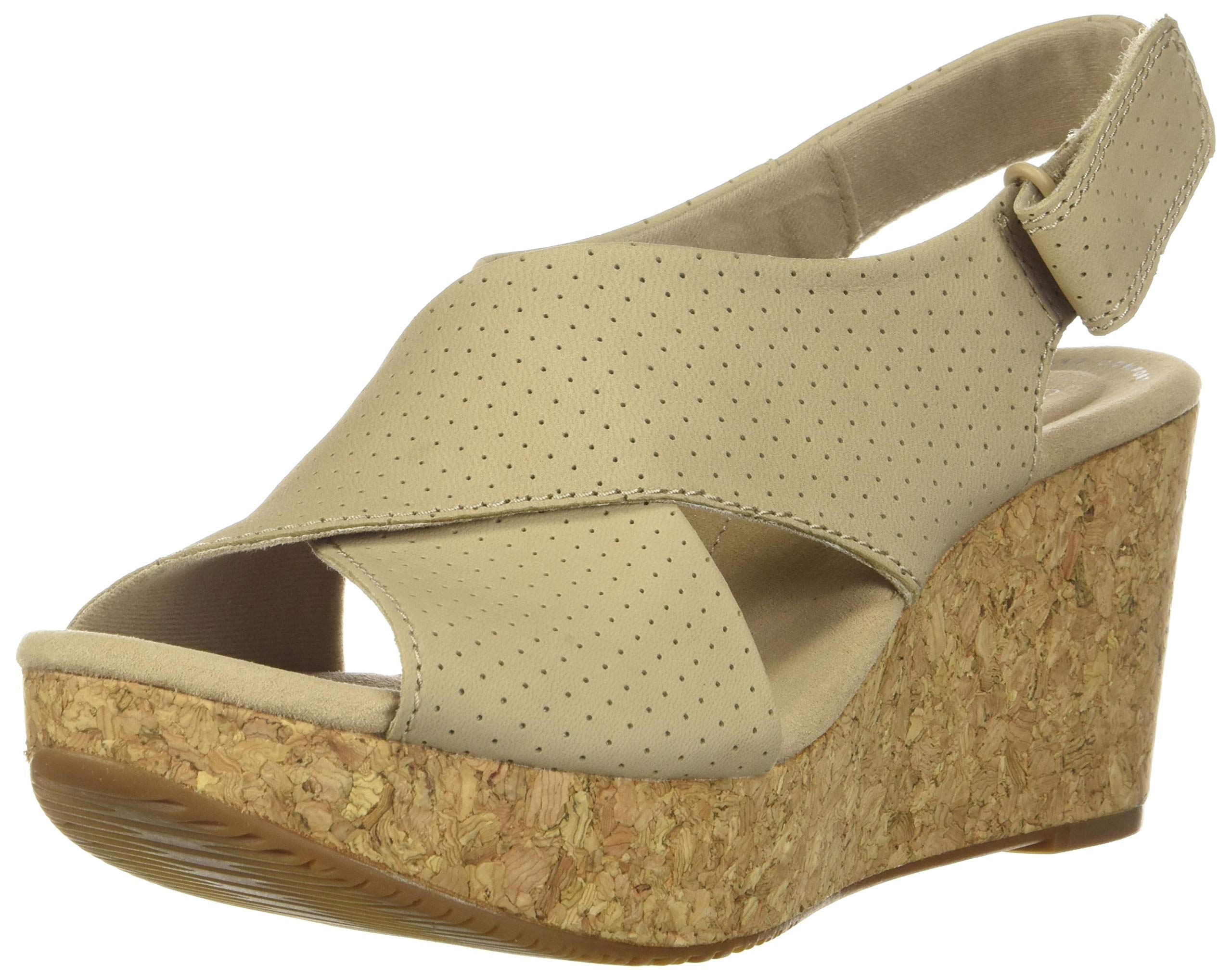 Clarks Women's Annadel Parker Sling Back Sandals - Comfortable Summer Dress Sandals for Women, Casual Walking Shoes with Cushioned Footbed - Perfect for Beach, Vacation & Outdoor Activities