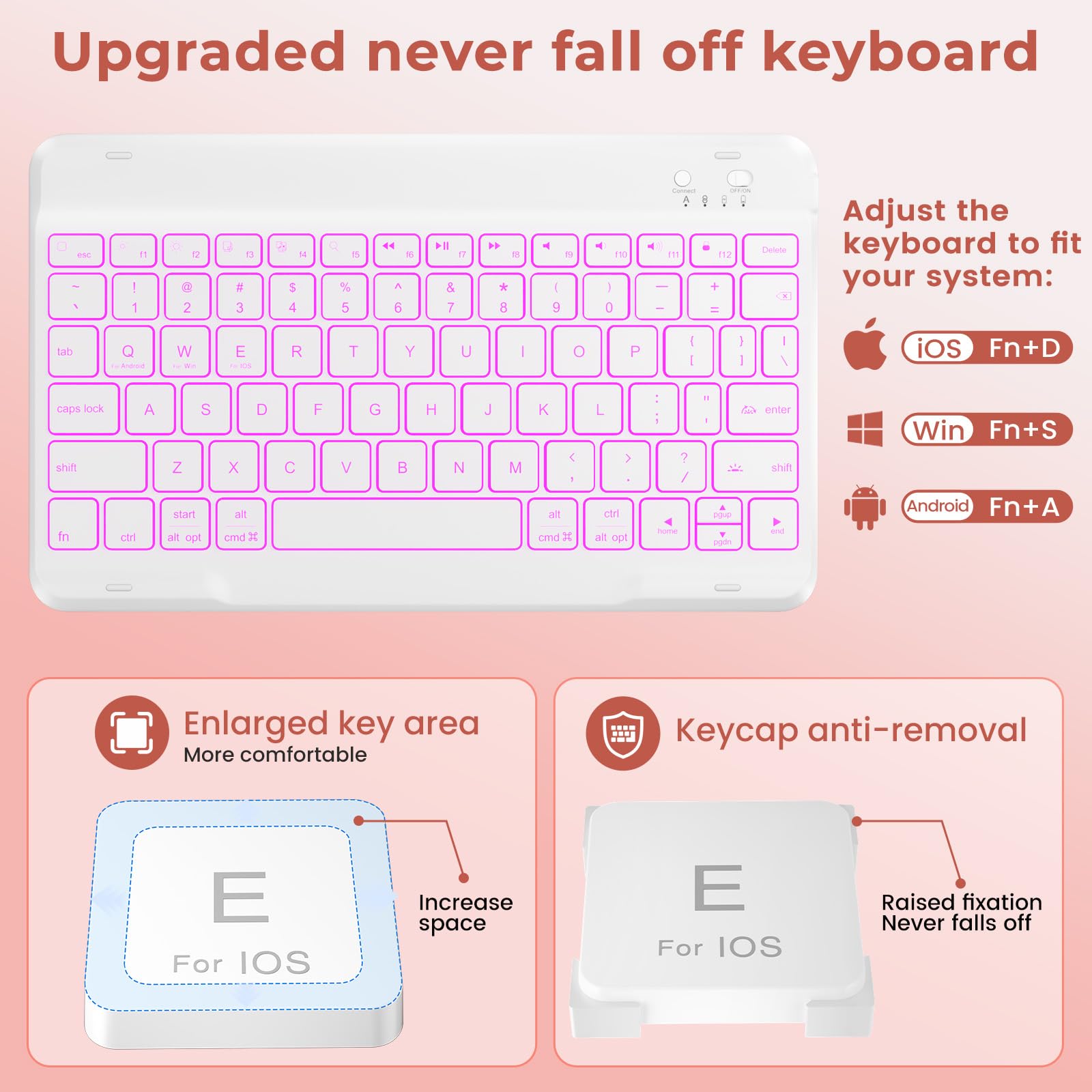 Premium Bluetooth Keyboard Case for iPad 7th/8th/9th Gen 10.2