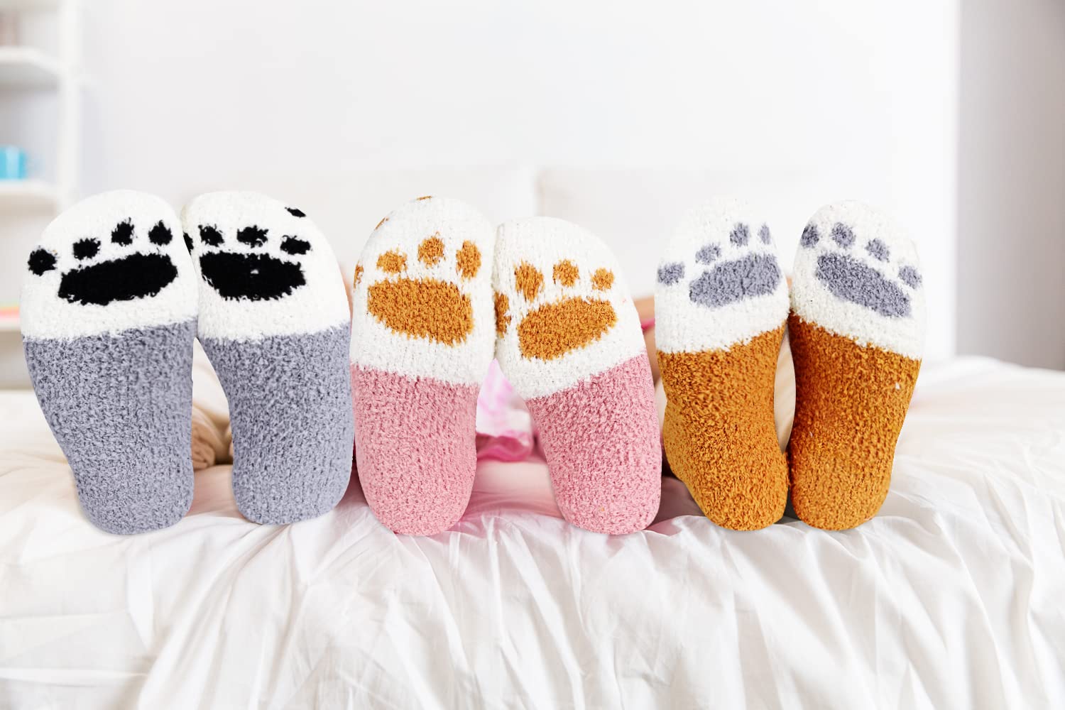 Benefeet Fuzzy Socks for Women - Warm Winter Plush Socks for Indoor & Sleep