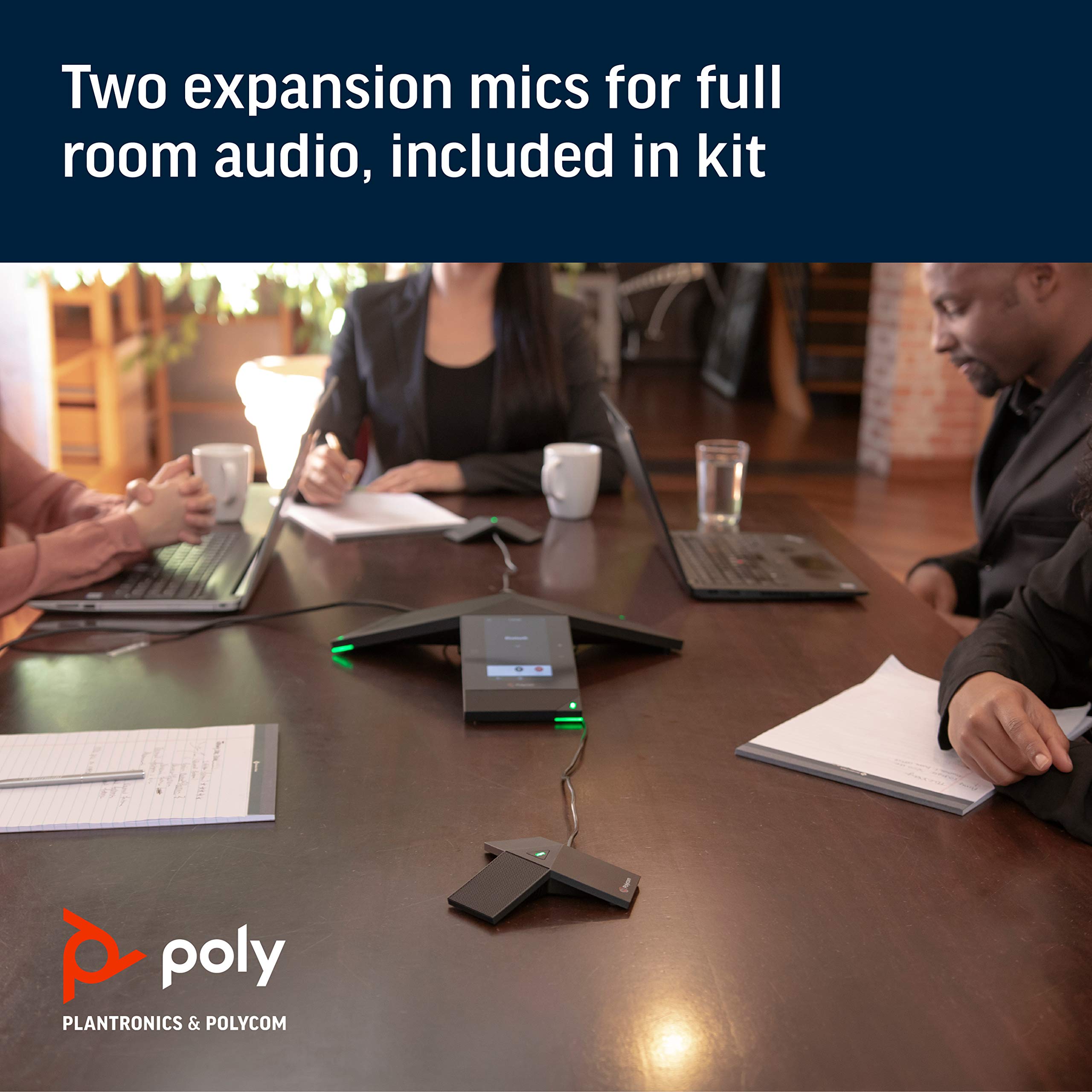 Polycom RealPresence Trio Expansion Microphones (2200-65790-001) - Premium Conference Room Audio Solution for Clear Calls & Meetings | Ideal for Office, Boardroom & Remote Collaboration