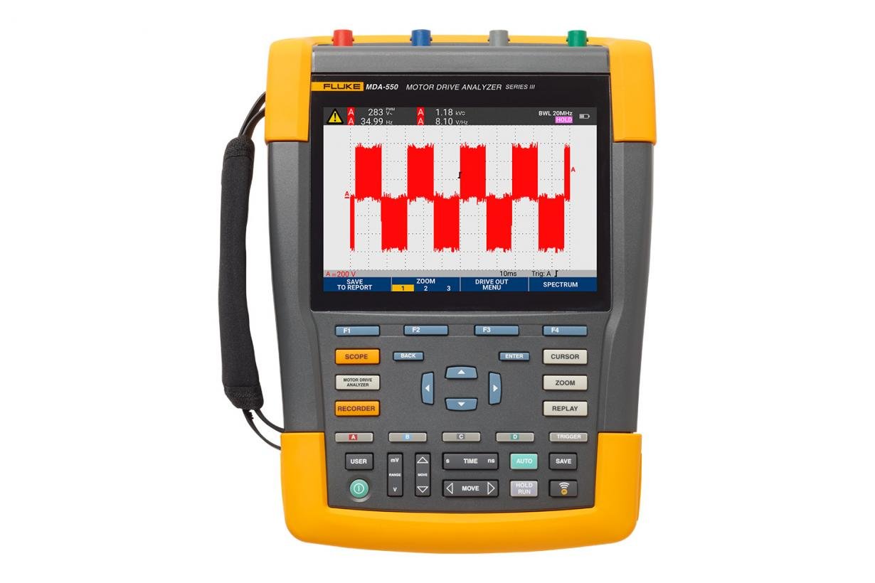 Fluke MDA 550 Series III 4-Channel Motor Drive Analyzer - Professional 3-Phase Electrical Testing Tool (Item 5282560) | Perfect for Industrial Maintenance, HVAC Systems & Motor Diagnostics