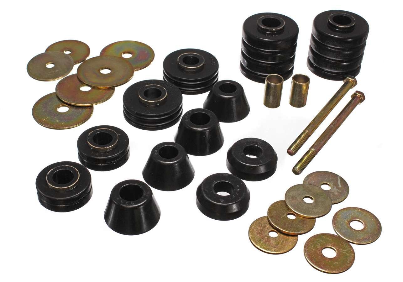 Energy Suspension 3-4107G Black GM Cab Mounts - Durable Rubber Bushings for Chevy, GMC Trucks & SUVs - Smooth Ride & Vibration Reduction for Off-Roading, Towing & Daily Driving