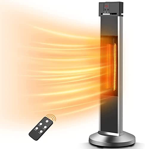 Air Choice 1500W Infrared Space Heater - Fast 3-Second Heating, 3 Adjustable Modes, Ultra Quiet Portable Electric Heater for Large Rooms, Garages, Patios & Indoor/Outdoor Use | Perfect for Home, Office & Workspace