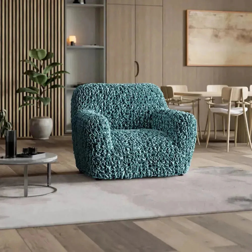 Fuco Velvet Armchair Slipcover - Soft, Stretchable & Washable Sofa Cover for Living Room, Bedroom, or Office - Perfect for Home Decor & Furniture Protection