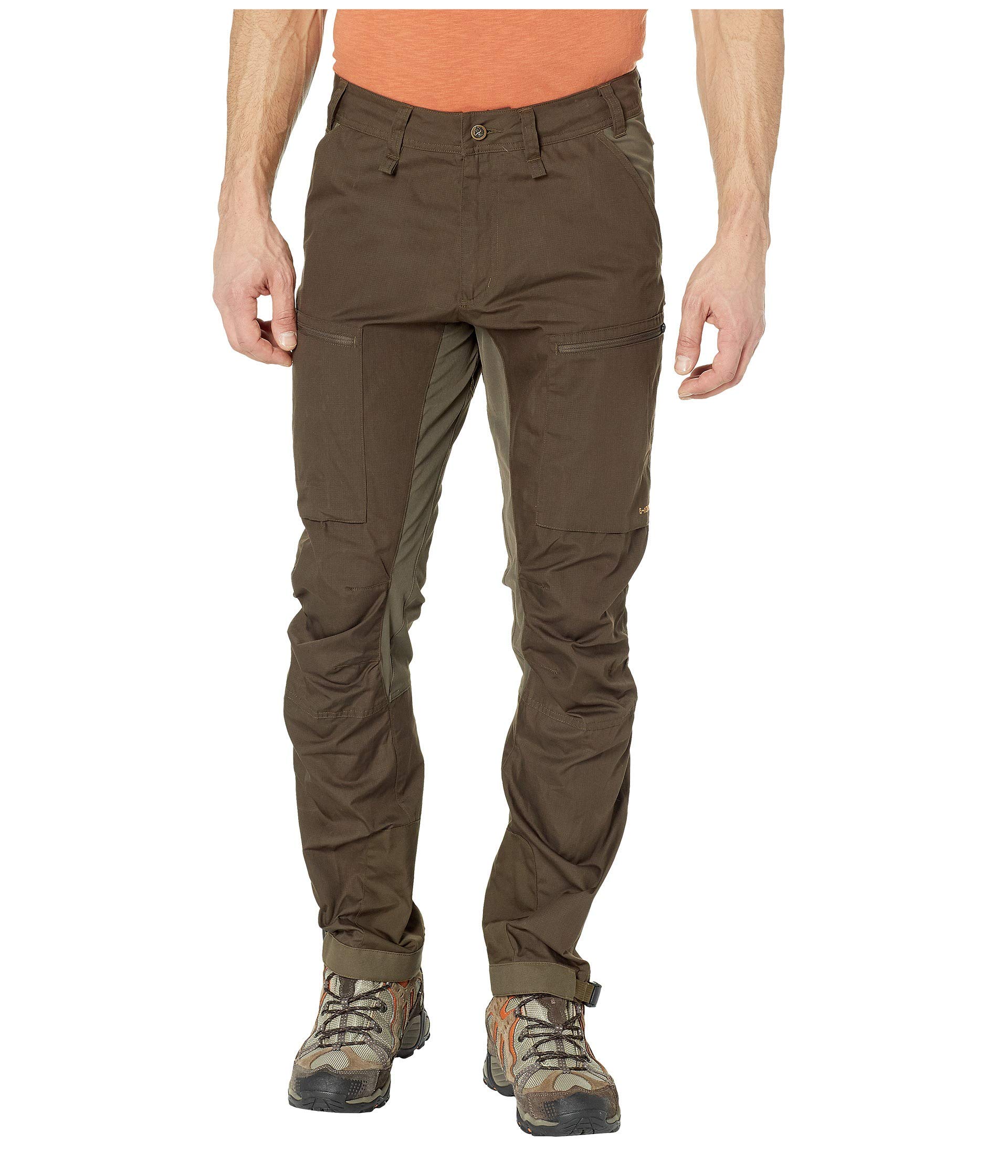 Fjällräven Abisko Lite Trekking Trousers for Men - Dark Olive Hiking Pants, Size 56 (US 38-39) | Lightweight, Durable & Water-Resistant Outdoor Adventure Pants for Hiking, Camping & Travel