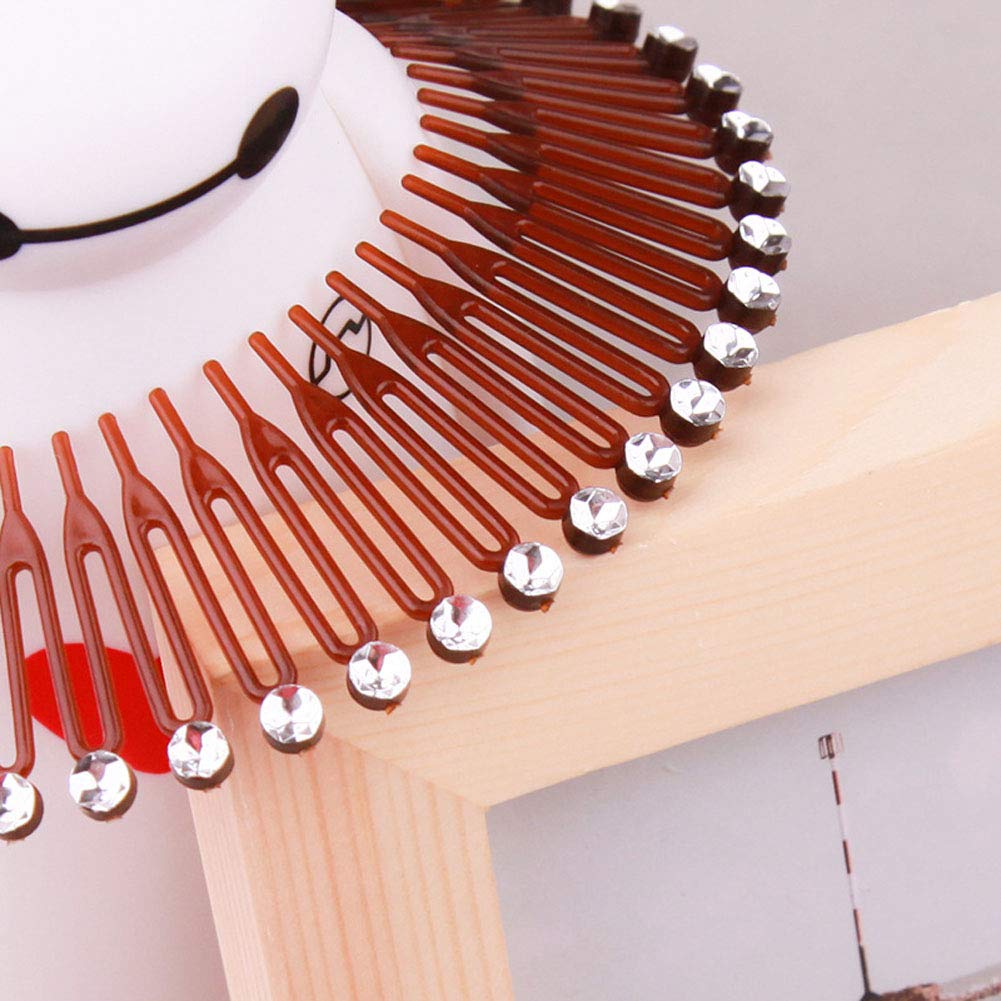 6PCS Stretchable Hair Combs Headband - Soft Flexible Hair Hoop with Teeth for Women - Perfect for Workouts, Yoga, Running & Everyday Styling