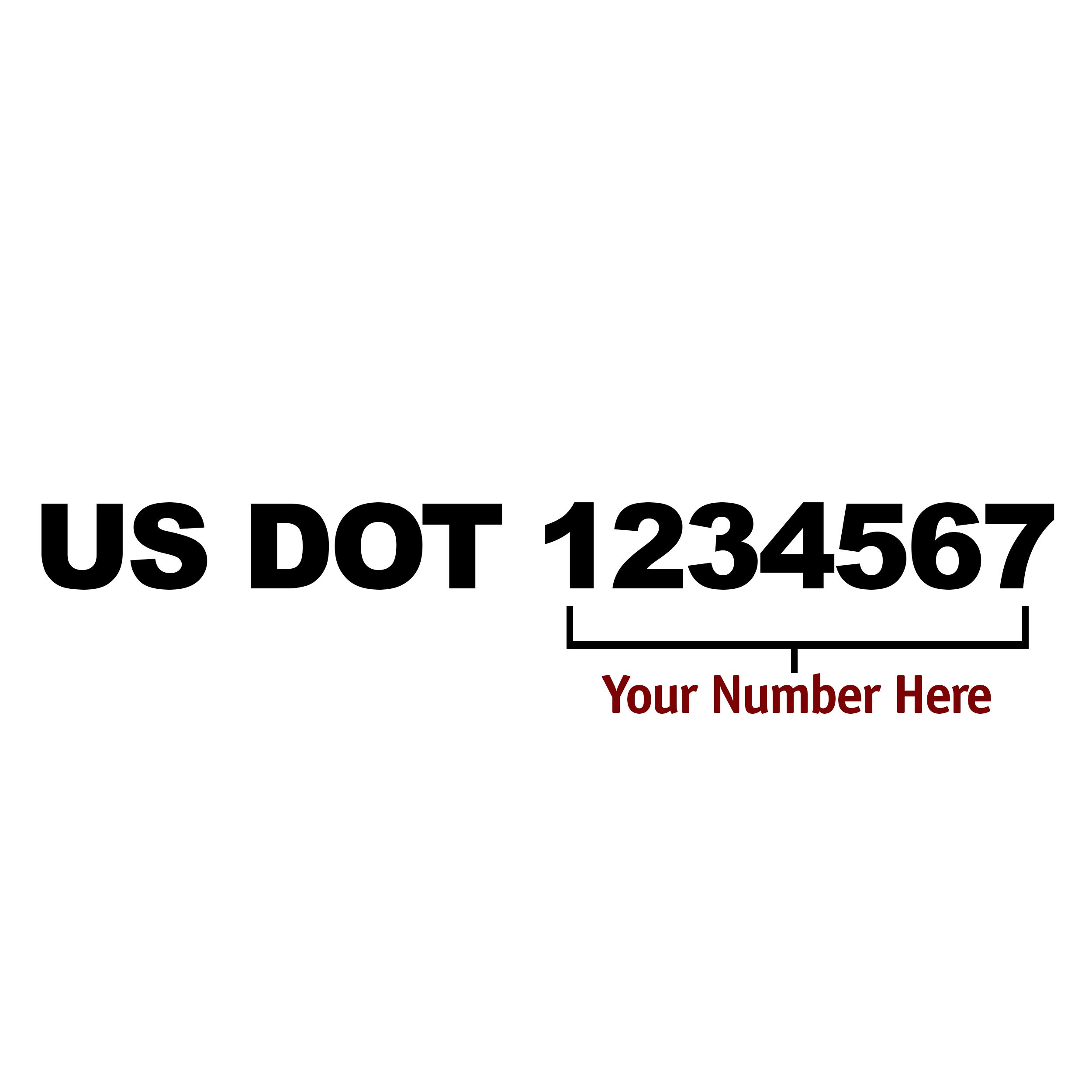 USDOT, MC Carrier, CA Number, GVW, KYU, VIN - Commercial Truck Compliance Die Cut Decal Stickers (2-Pack) - Perfect for DOT Regulations & Fleet Identification