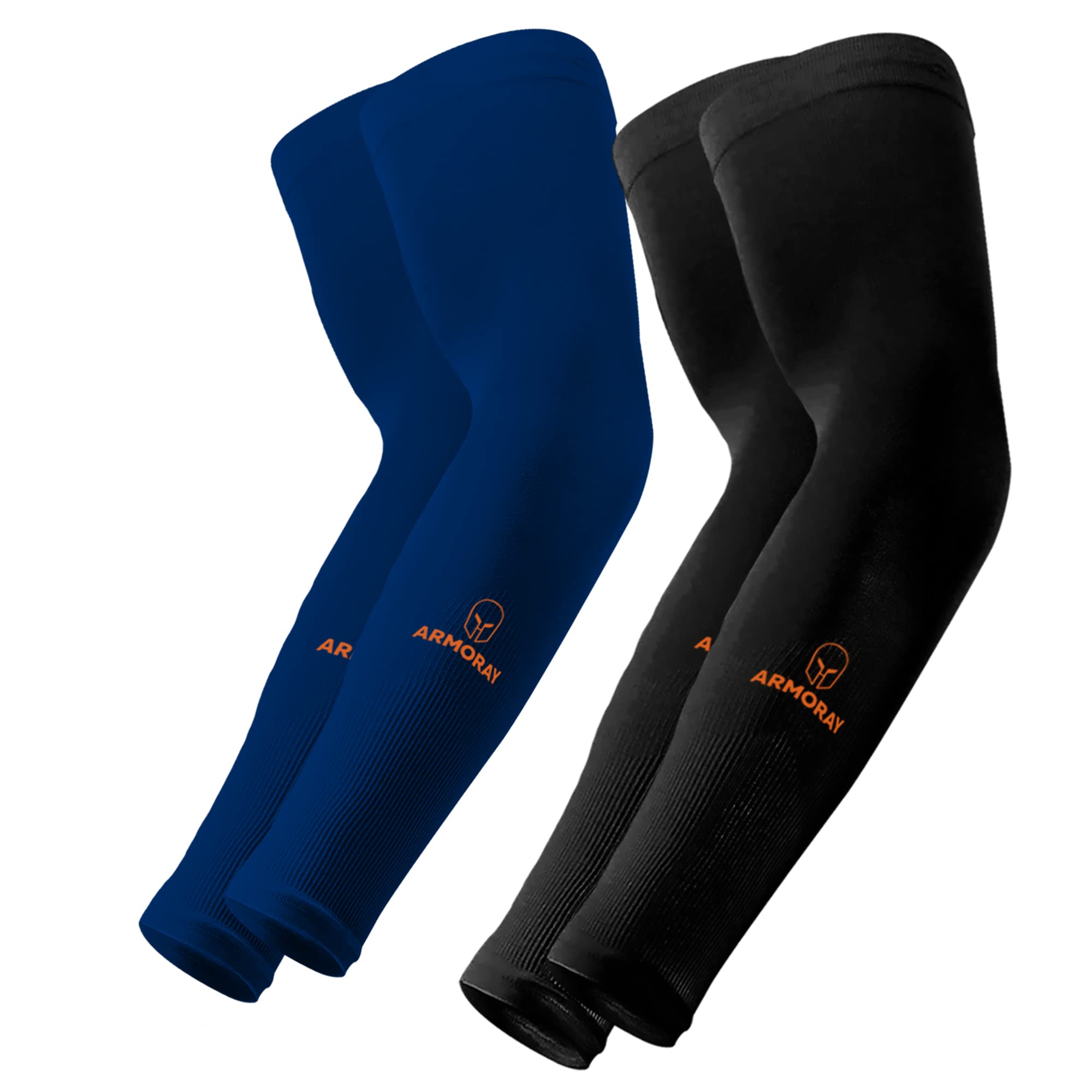 ARMORAY Arm Sleeves for Men & Women - UV Protection Tattoo Cover Up Sleeves - Cooling Compression Sports Arm Sleeves for Basketball, Golf, Football - Perfect for Outdoor Activities, Workout & Sun Protection