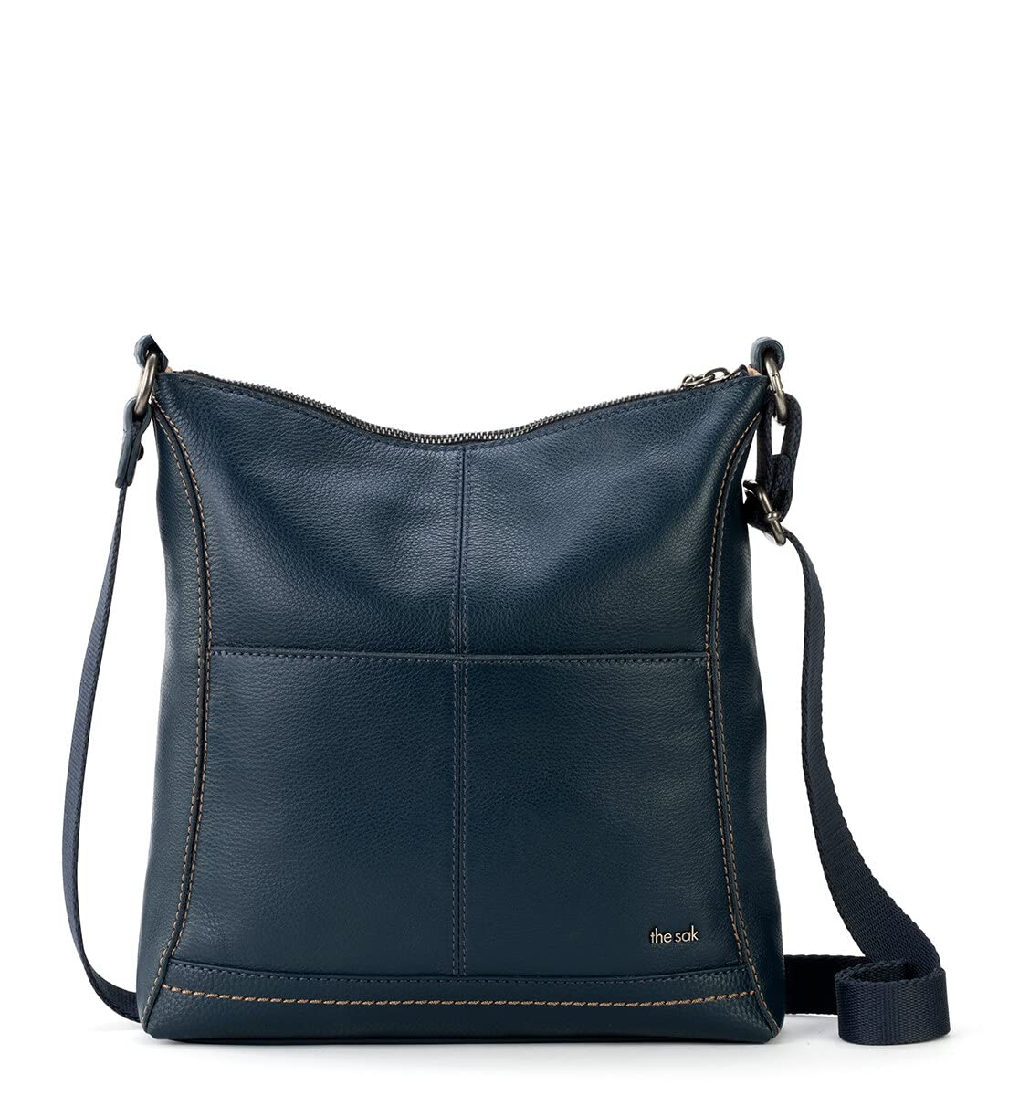 The Sak Lucia Genuine Leather Crossbody Bag - Adjustable Strap Convertible Purse for Women | Perfect for Travel, Shopping & Everyday Use