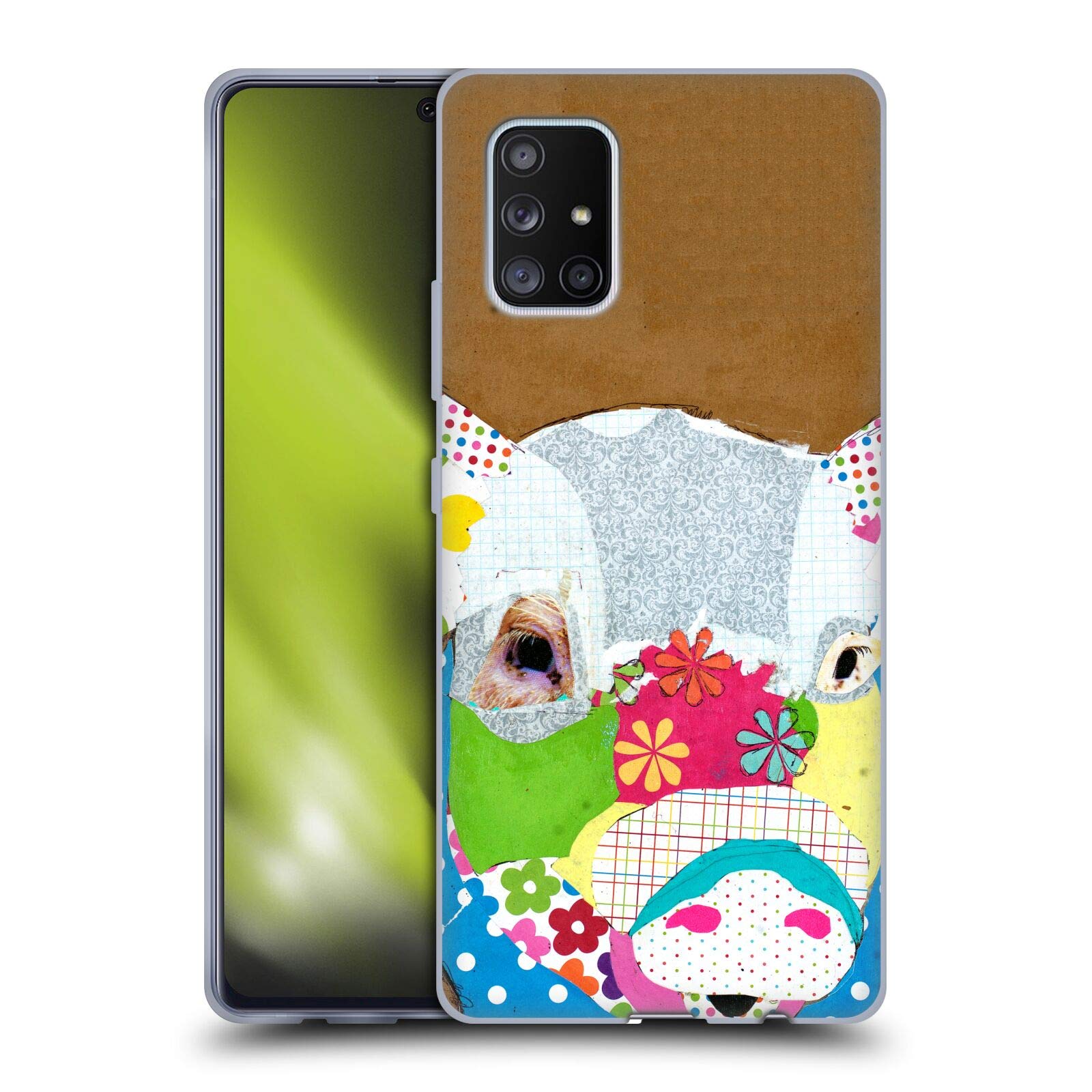 Officially Licensed Michel Keck Pig Animals Soft Gel Case for Samsung Galaxy A71 5G (2020) - Durable Protective Cover for Everyday Use & Stylish Phone Protection