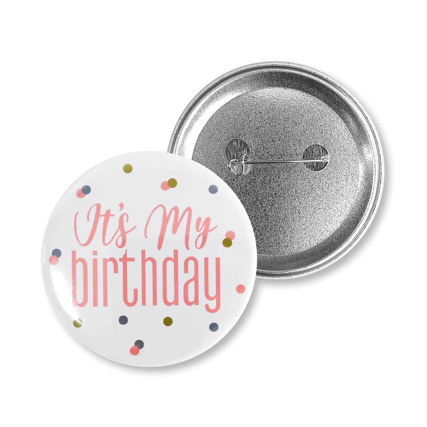 Birthday Girl Pin Badges - Tinplate Party Favors for Girls Birthday Party Supplies - Perfect for Birthday Celebrations, Party Decorations & Gift Giving
