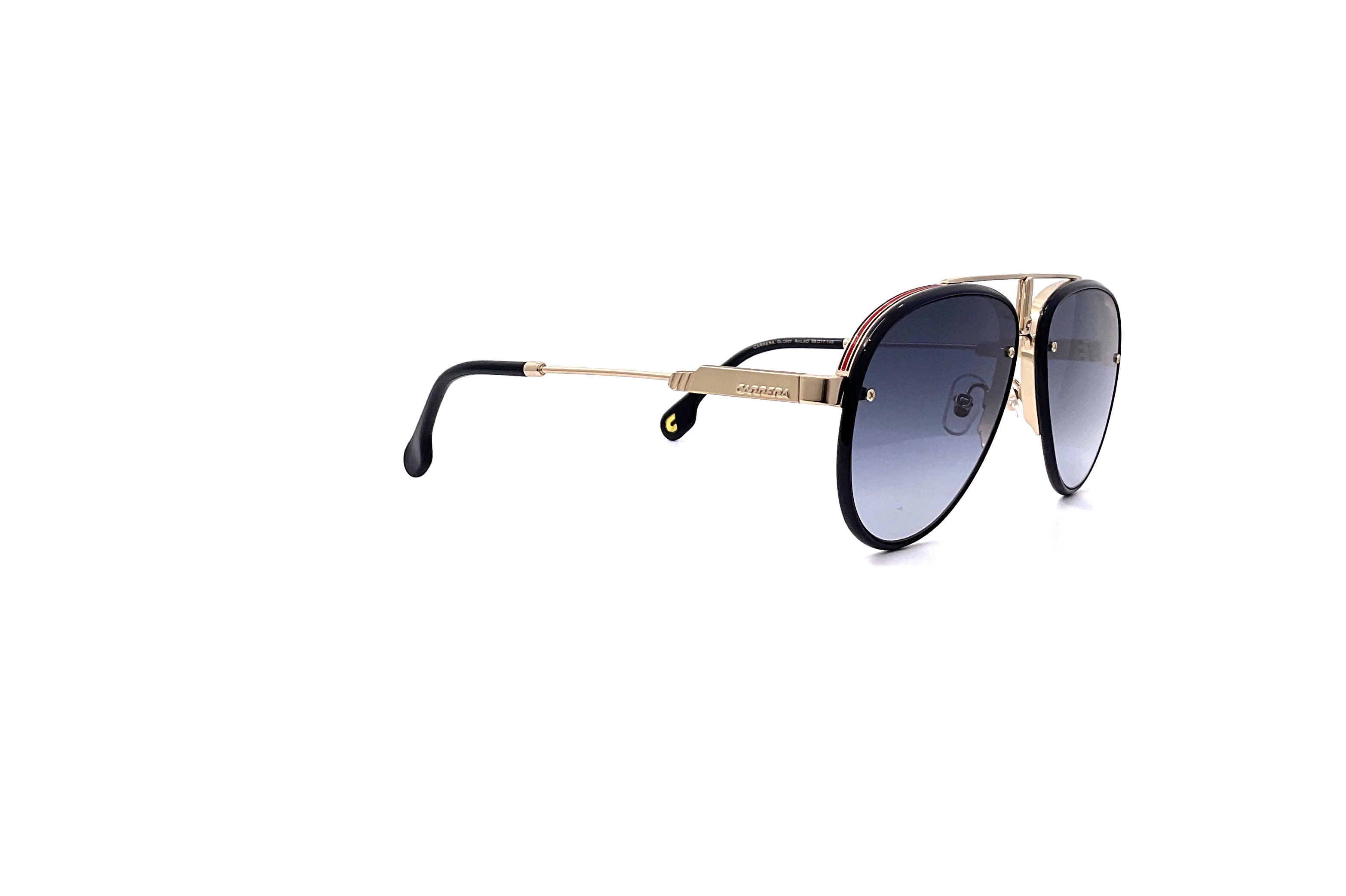 Carrera Glory Sunglasses Gold Black - Stylish UV Protection Shades for Men & Women - Perfect for Driving, Beach & Outdoor Activities