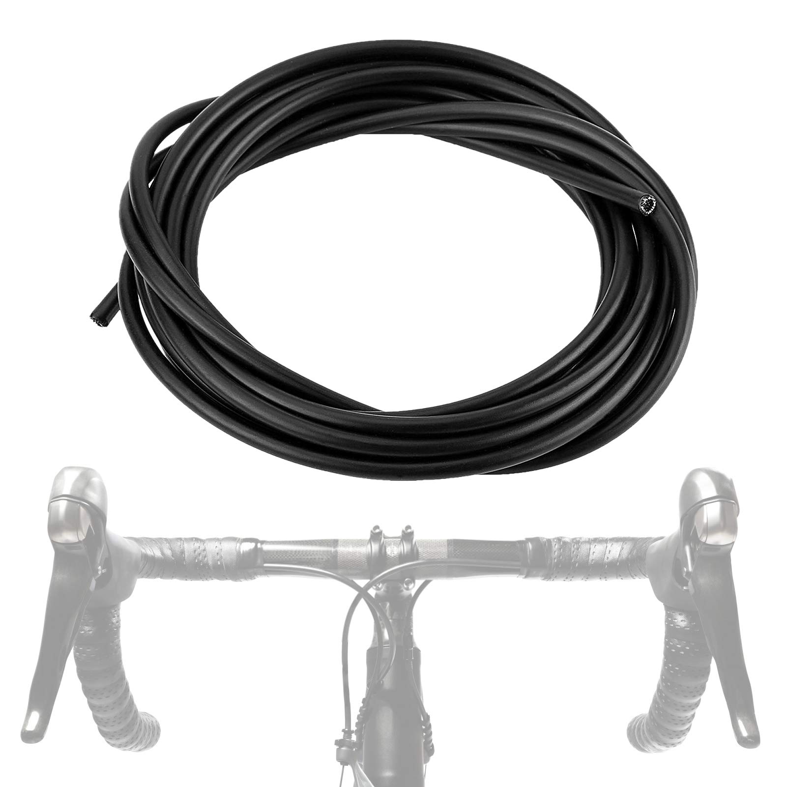 4mm Universal Bike Shifter Cable & Brake Housing - Durable Road & Mountain Bicycle Gear Cable Replacement for Smooth Shifting Performance (Ideal for Cycling, Commuting & Off-Road Adventures)