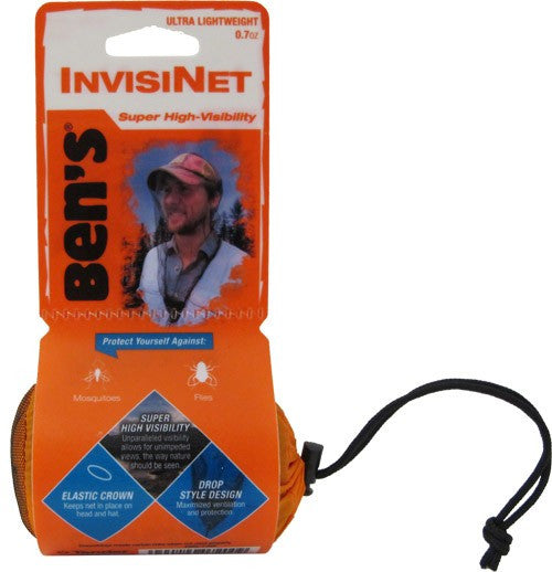 Ben's Invisinet Head Net - Mosquito & Bug Protection Mesh for Outdoor Activities, Hiking, Camping, and Gardening - Lightweight & Breathable Insect Head Cover