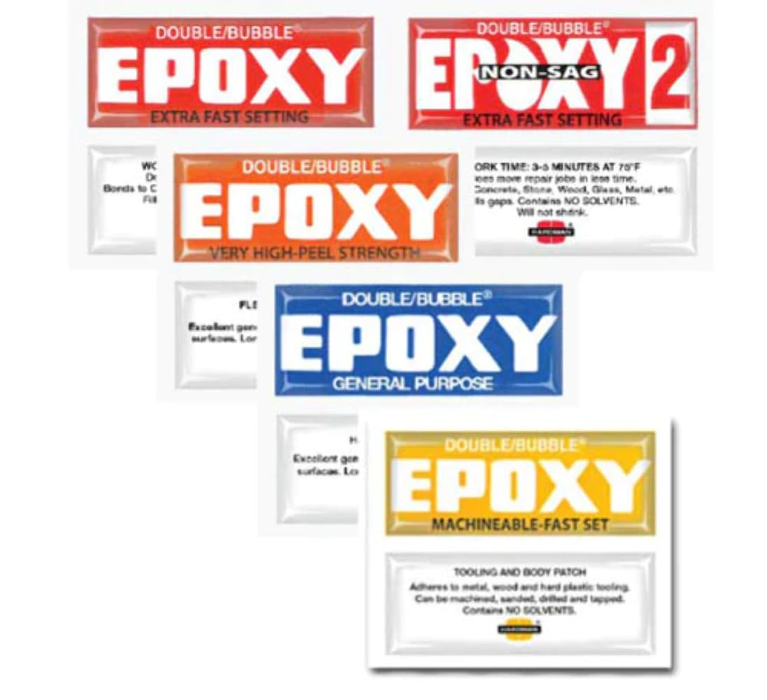 50-Piece Epoxy Variety Pack for Crafts, Jewelry, and DIY Projects – Multi-Purpose Adhesive for Home Repairs & Creative Arts