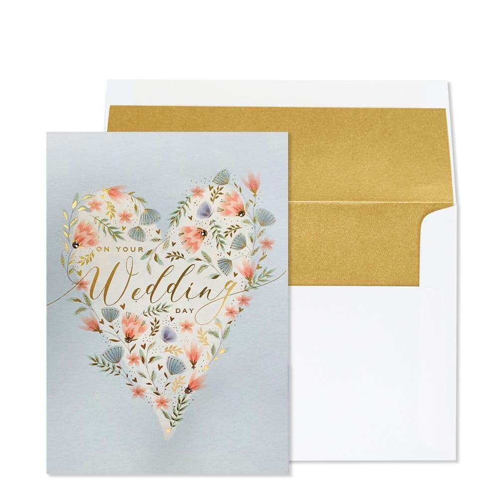 Elegant Wedding Heart Greeting Card - Perfect for Anniversaries, Bridal Showers & Romantic Celebrations