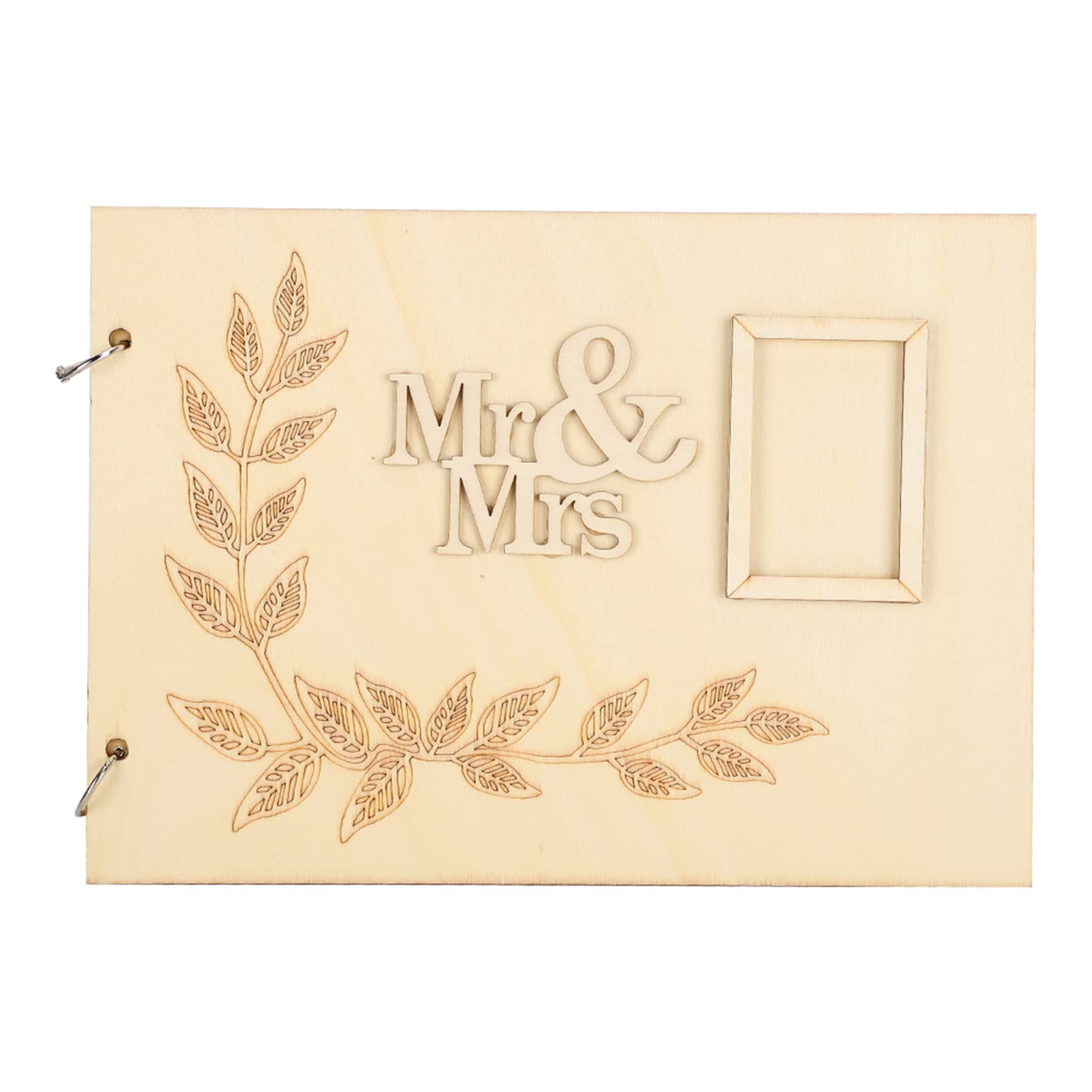Elegant Handmade Wedding Guest Book - 3 Stylish Designs, 7.9x11.0x0.2in Boxwood Cover, European Style Registry Sign-In Book for Weddings, Engagements & Special Events - Perfect for Reception Decor and Cherished Memories