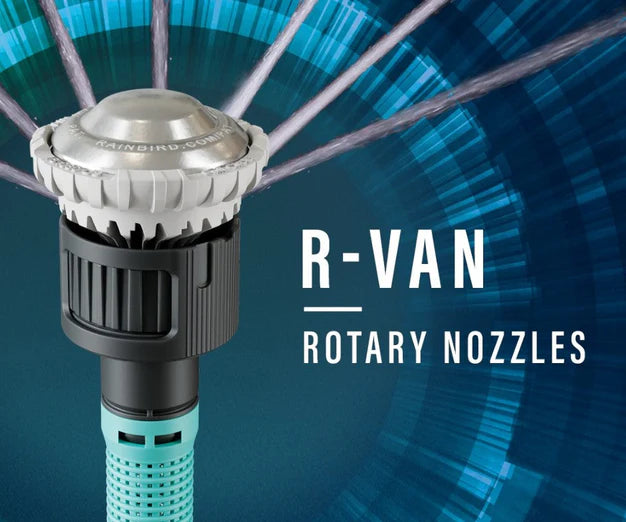 Rain Bird Pop Up Sprinkler with R-Van Adjustable Rotary Nozzles - 3-Pack Combo for Lawn & Garden Irrigation | Perfect for Residential & Commercial Landscaping