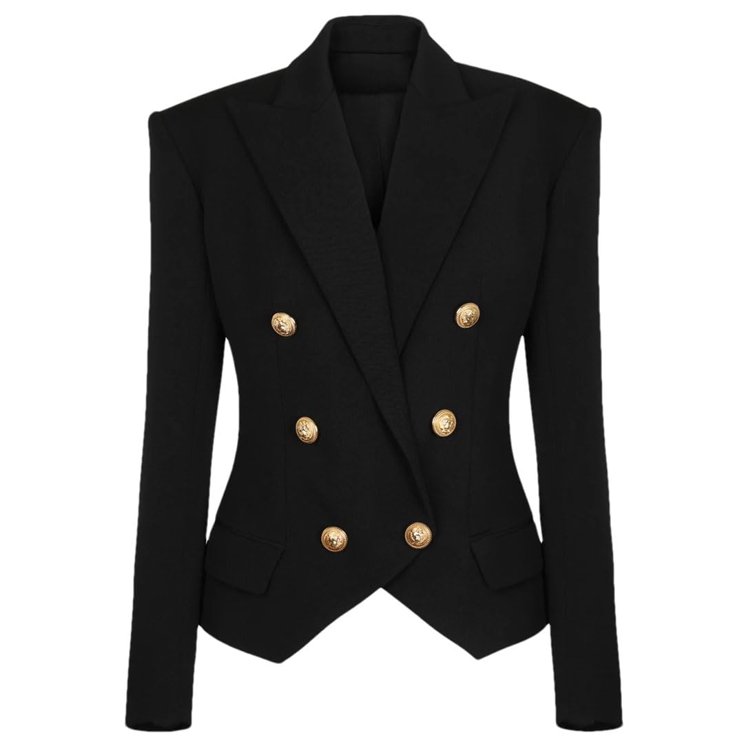 Women's Casual Work Blazer - Button Suit Jacket with Collar for Office & Business Attire | Perfect for Professional Meetings, Office Wear & Smart Casual Outfits