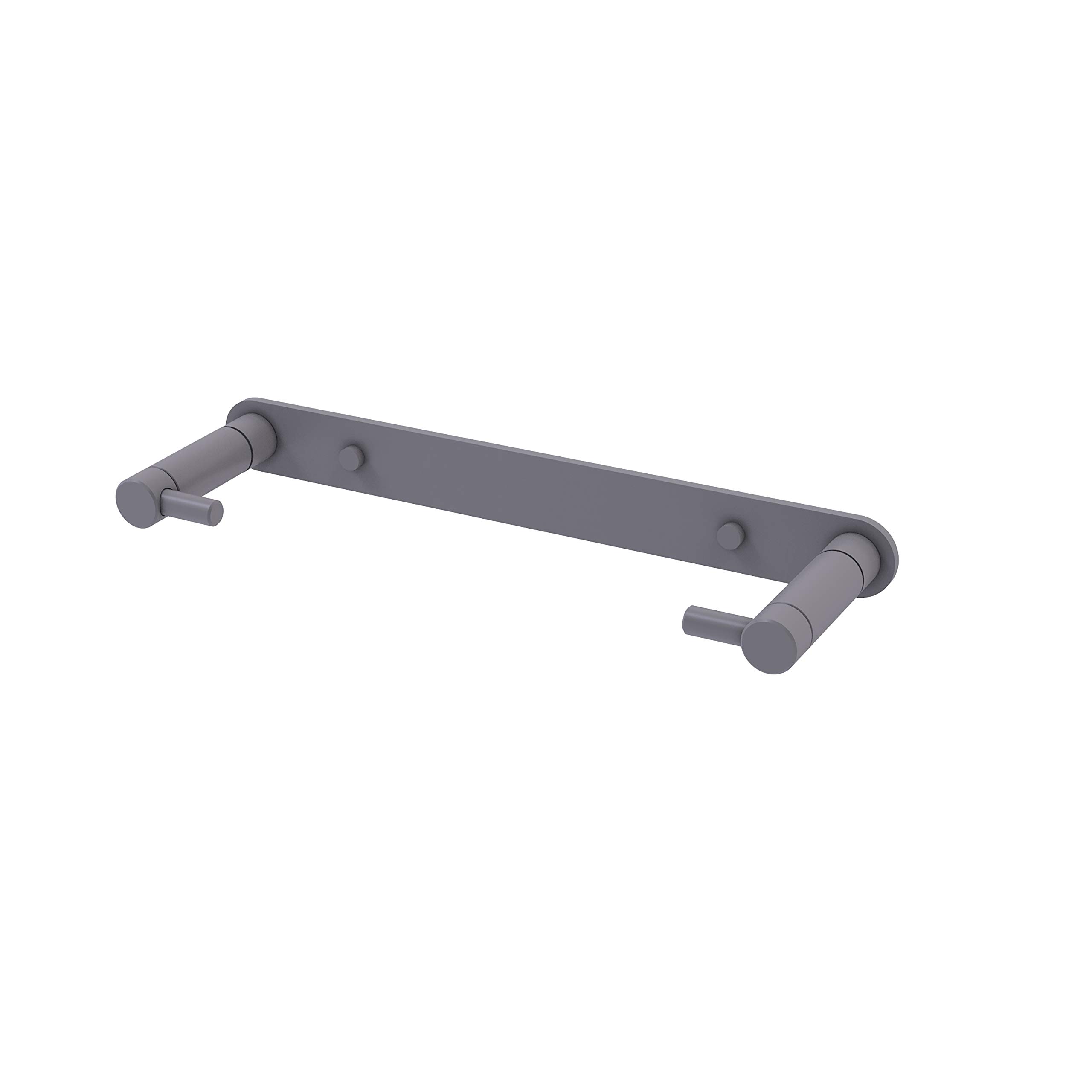 Allied Brass Fresno Wall Mount Rollerless Paper Towel Holder - Matte Gray Finish for Kitchen, Bathroom & Office Organization