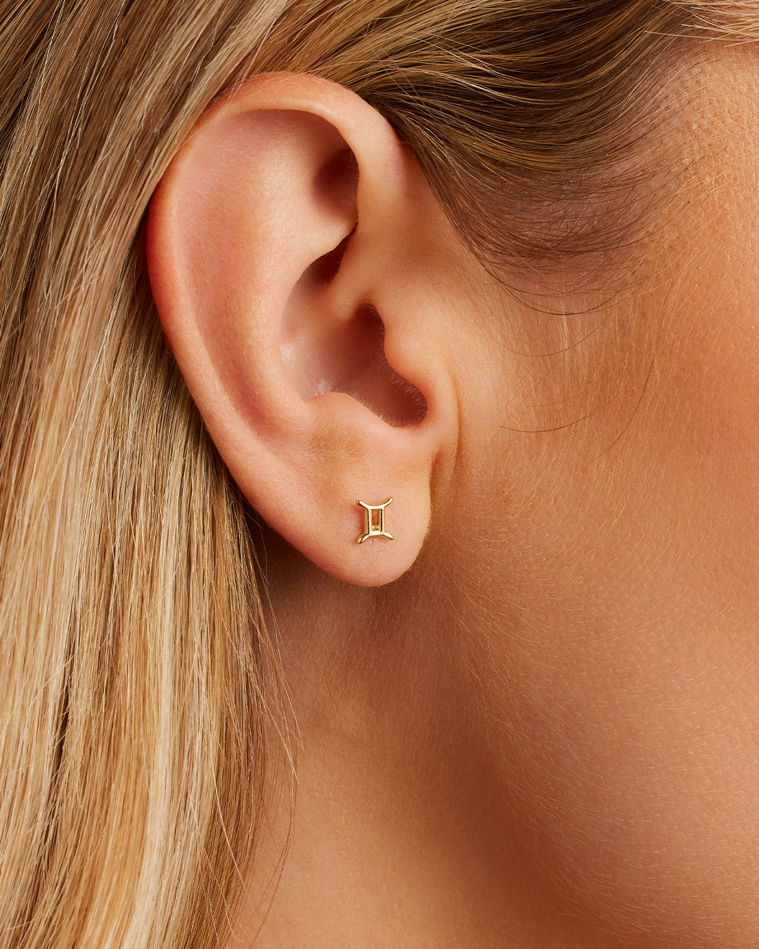 Zodiac Single Stud Earrings - Gold Plated Zodiac Sign Jewelry for Women - Perfect for Daily Wear, Gifts & Special Occasions