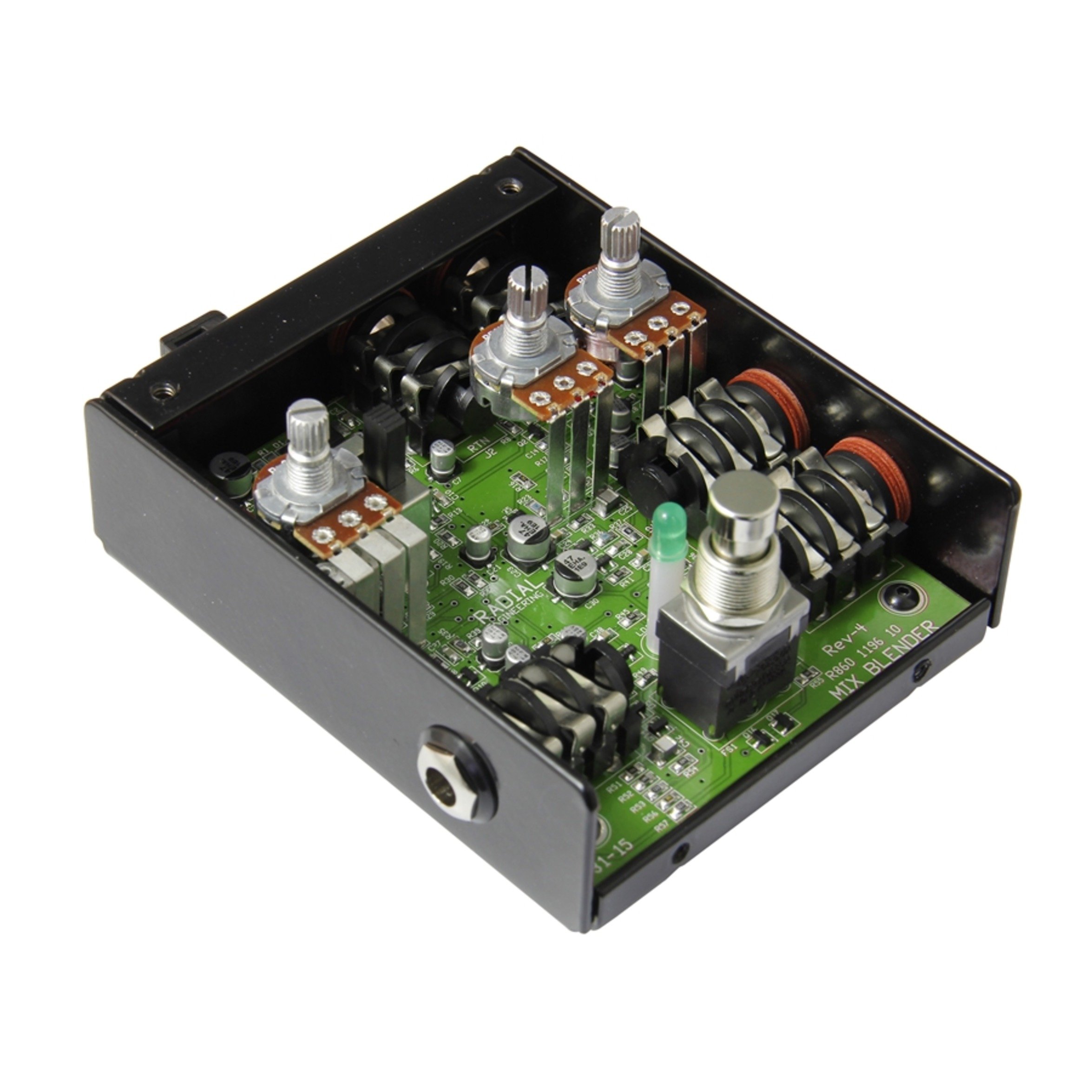 Radial Mix-Blender Dual Instrument Buffer - Professional Audio Mixer & FX Loop Interface for Guitar Pedals & Studio Effects (Live Performance & Recording Use)