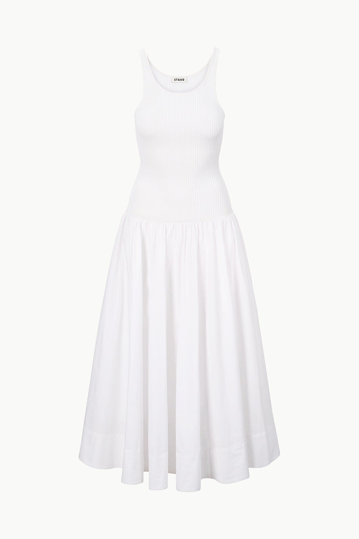YAMILA Women's Summer White Dress - Flowy Casual Maxi Dress for Beach, Vacation & Party Wear