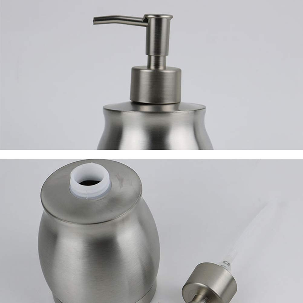 Stainless Steel Shampoo Dispenser Bottle with Pump - Leakproof Refillable Liquid Container for Shower, Bathroom & Travel | Cabilock Hair Care Accessories