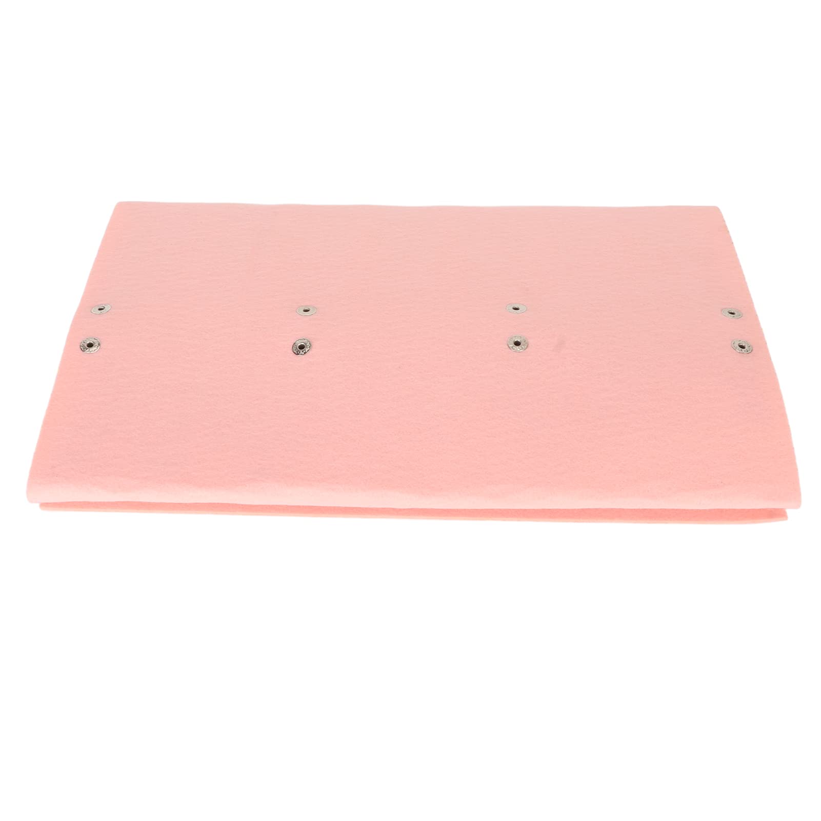 Pink Felt Hair Clips Holder - 2 Tier Large Capacity Hair Bows Organizer for Girls, Door Mounted Storage with Deformation Prevention | Perfect for Bedroom, Bathroom & Closet Organization