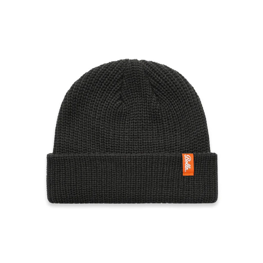 Bolla Daily Cuff Beanie for Men & Women - Soft Warm Winter Hat in Coal Black - Perfect for Outdoor Activities, Skiing, and Casual Wear