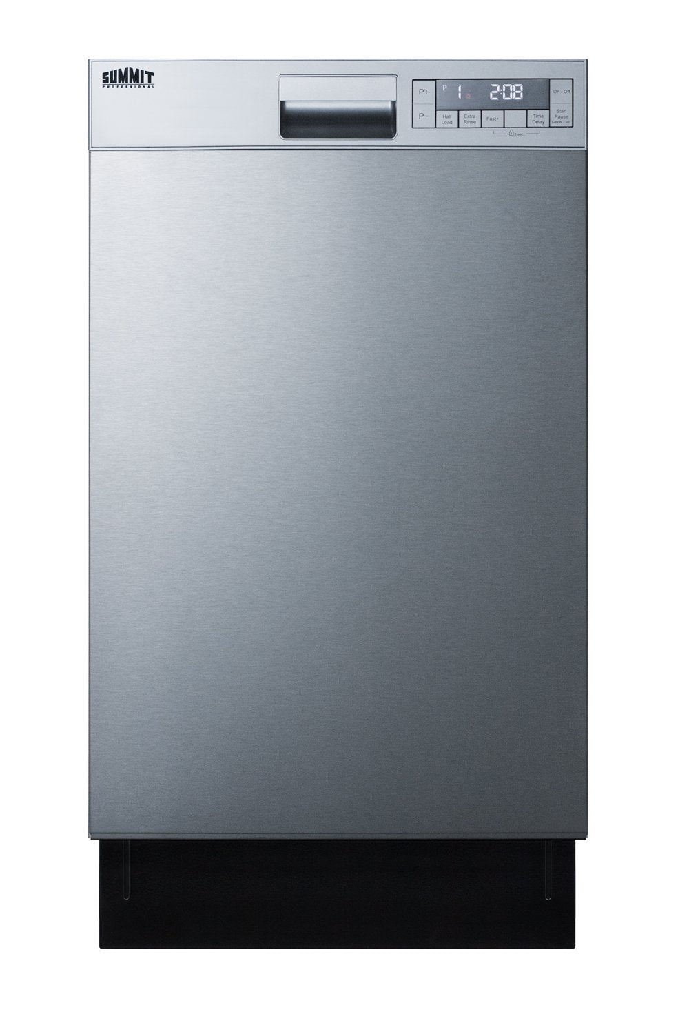 Summit 18-Inch Built-In Dishwasher in Stainless Steel (DW18SS4) - Compact Space-Saving Appliance for Small Kitchens, Apartments & RVs